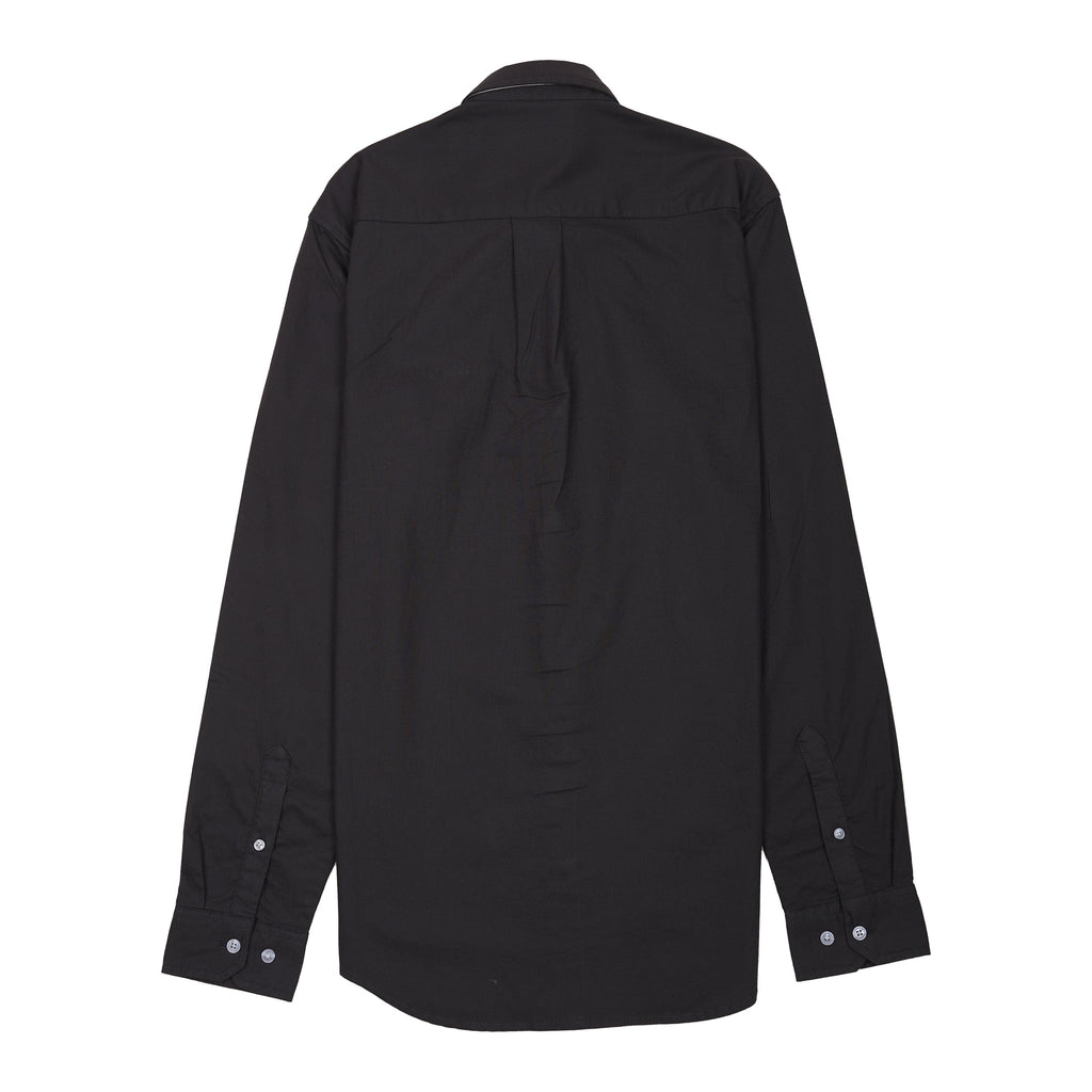 Lacoste Elegant Black Cotton Shirt