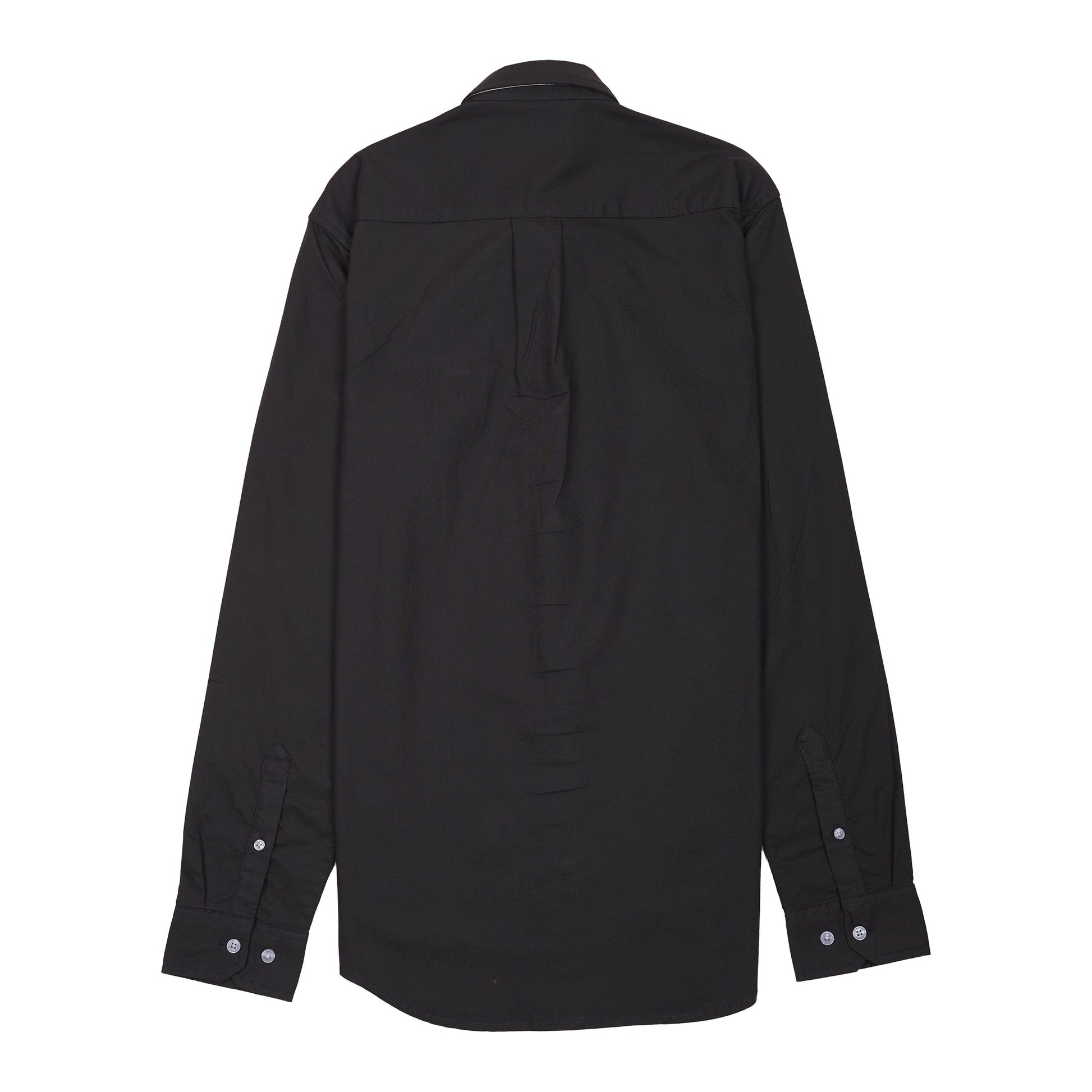 Lacoste Elegant Black Cotton Shirt