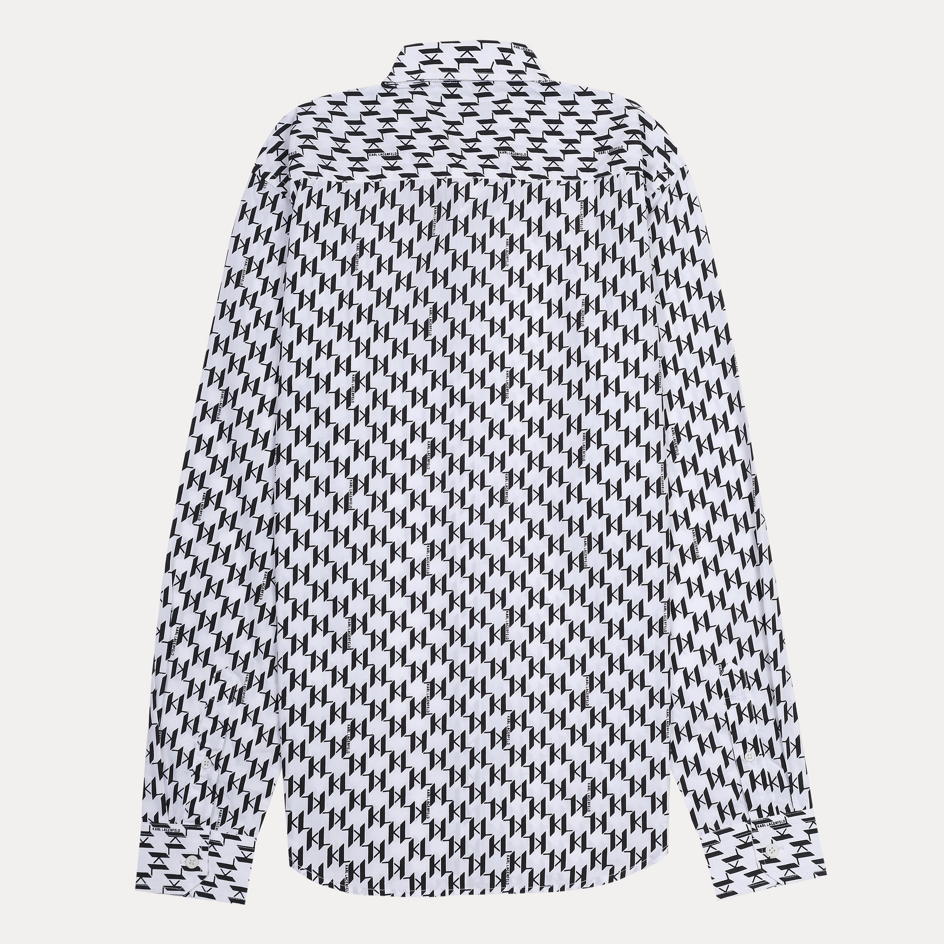Karl Lagerfeld Chic Monochrome Patterned Shirt
