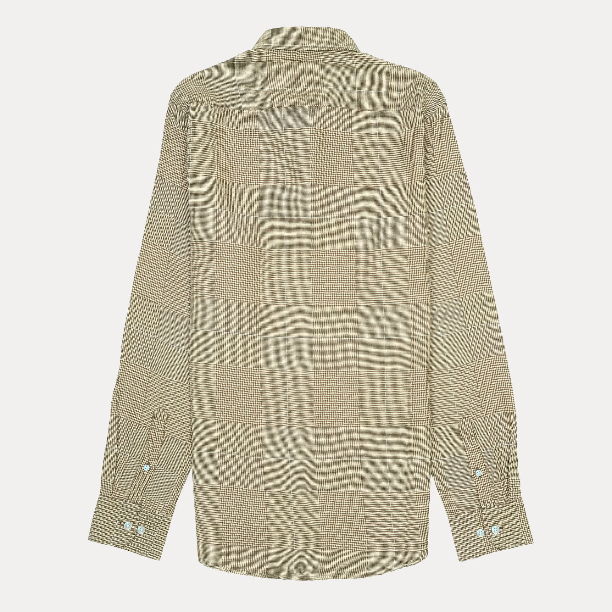 HACKETT Earthy Elegance Slim Fit Linen Checkered Shirt