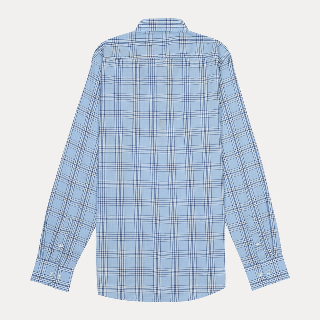 HACKETT Effervescent Sky Checkered Slim Fit Shirt