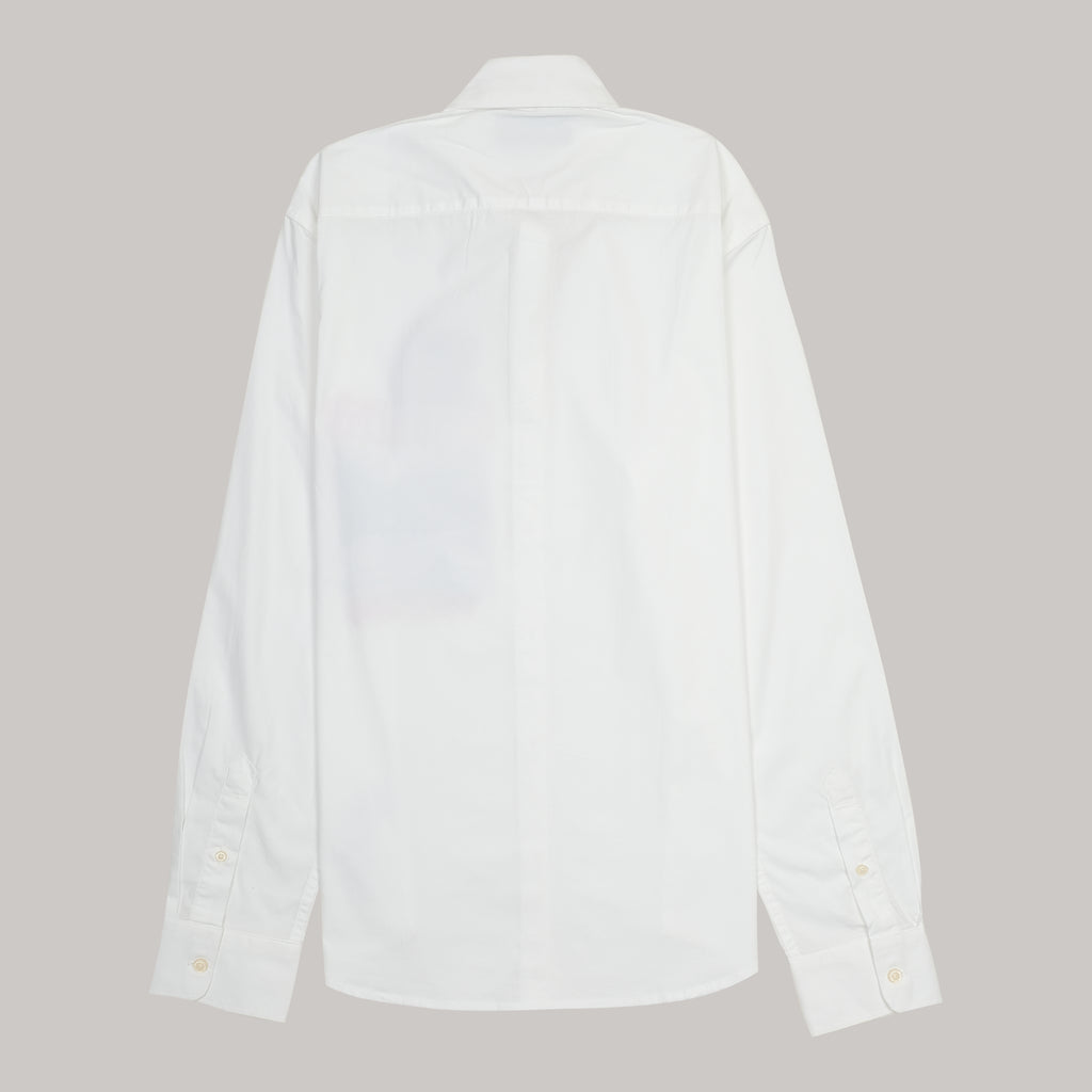 DSQUARED2 Opulent Pearl White Classic Fit Long Sleeve Button-Up Shirt