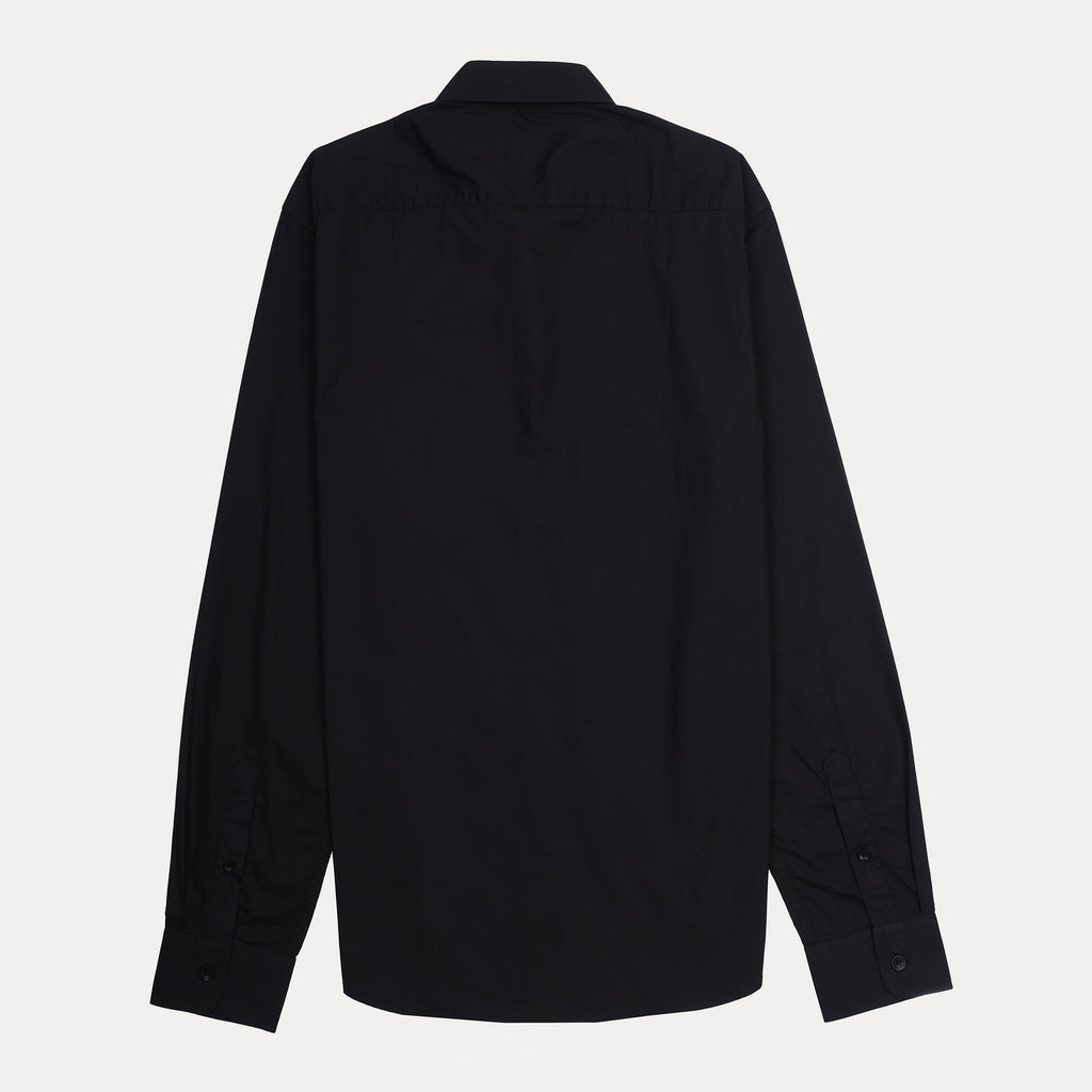 HACKETT London Slim Fit Shirt in Midnight Obsidian with Chic Pocket Detail