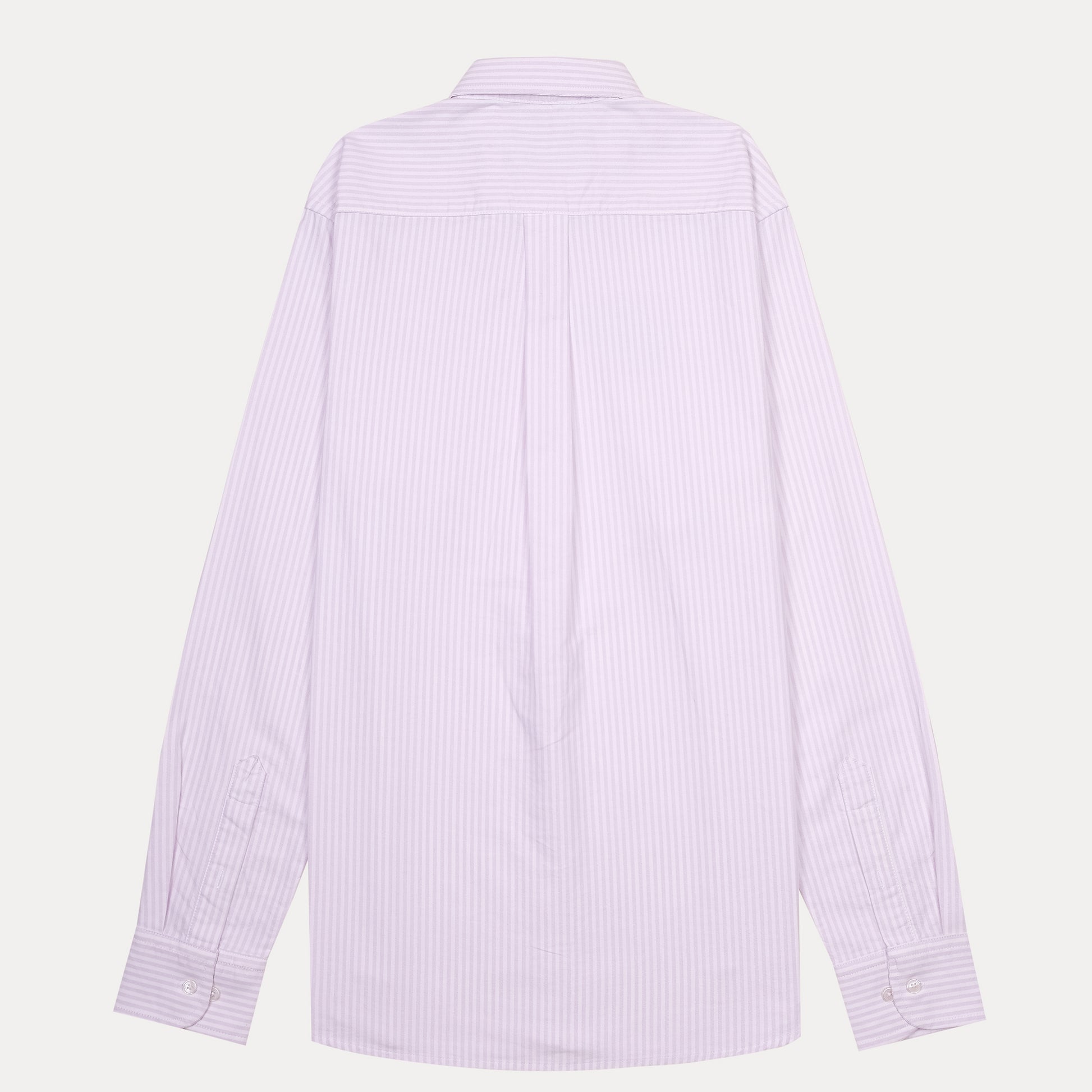 Lacoste Elegant Lilac Striped Button-Up Shirt