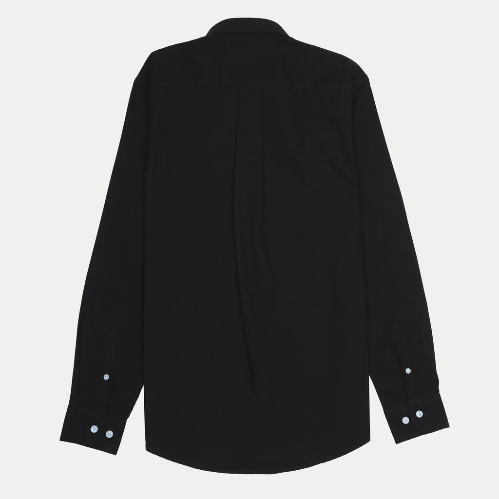 HACKETT Elegant Black Midnight Button-Up Shirt