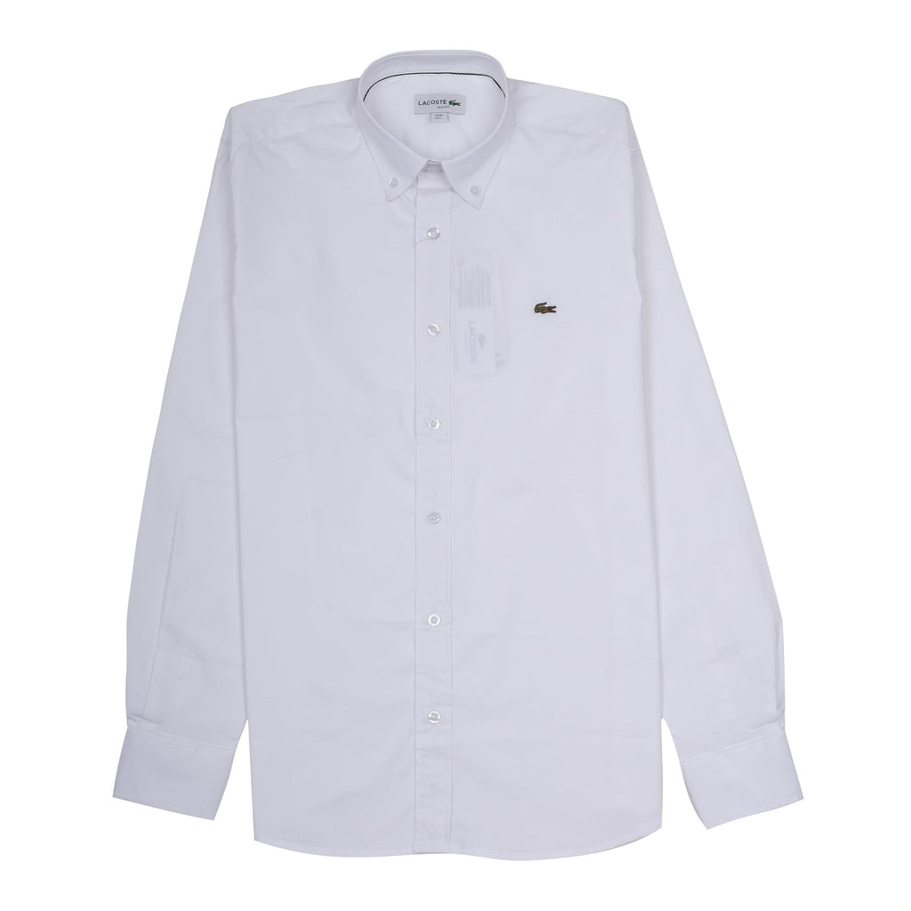 Lacoste Elegant White Slim-Fit Shirt