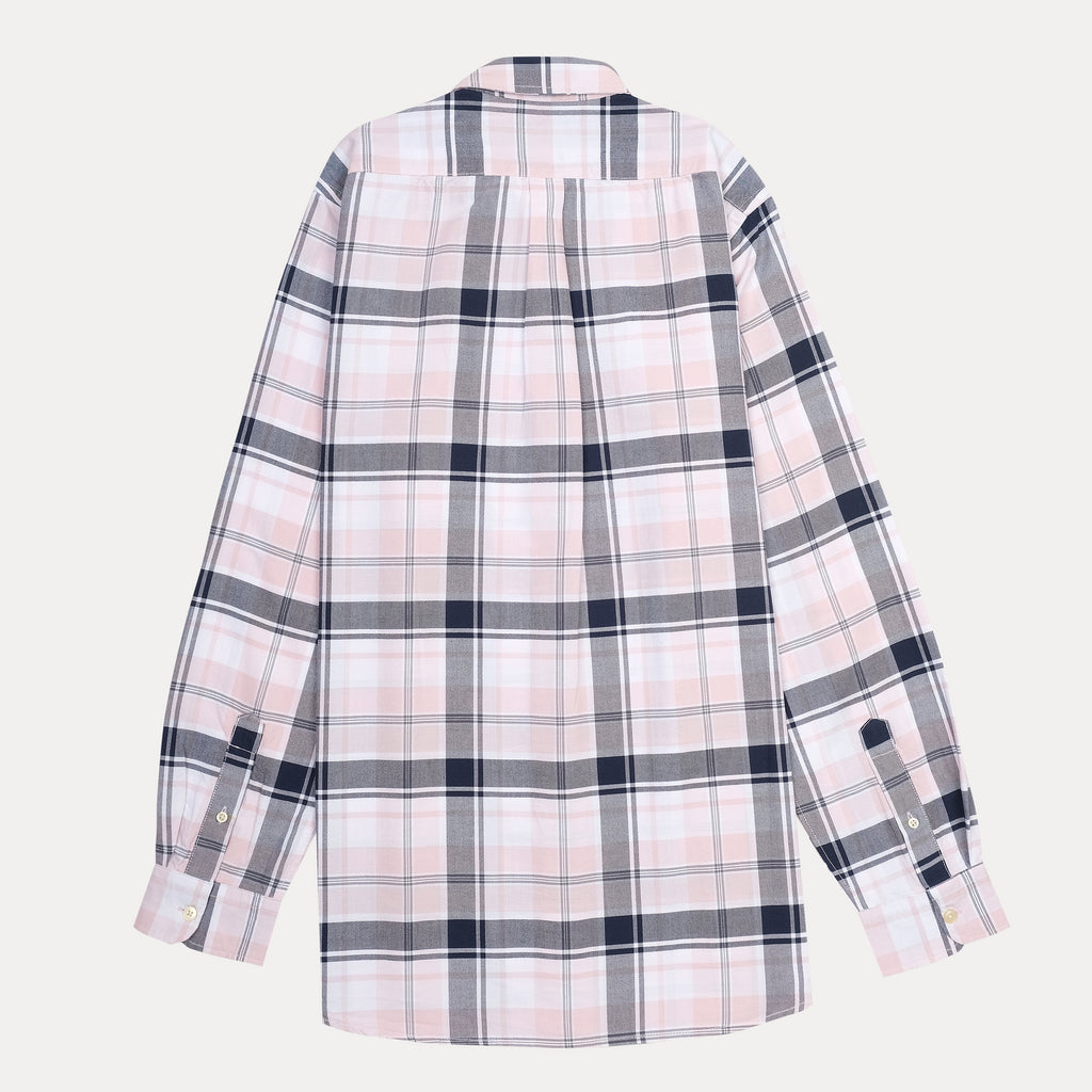 Polo Ralph Lauren Custom Fit Plaid Shirt in Blush & Navy Harmony