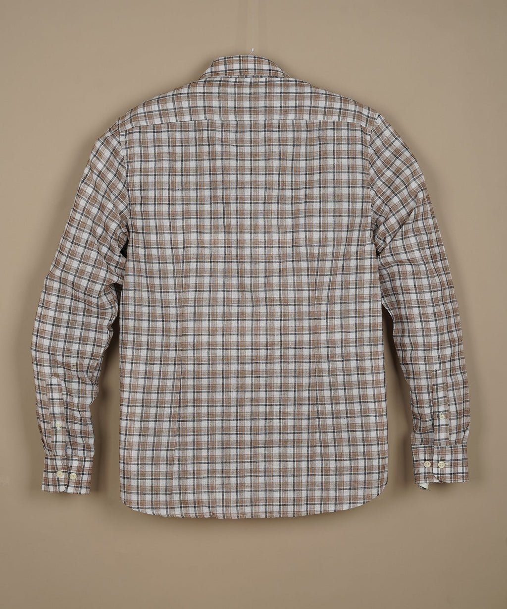 HACKETT Opulent Cocoa Tailored Fit Long Sleeve Check Shirt