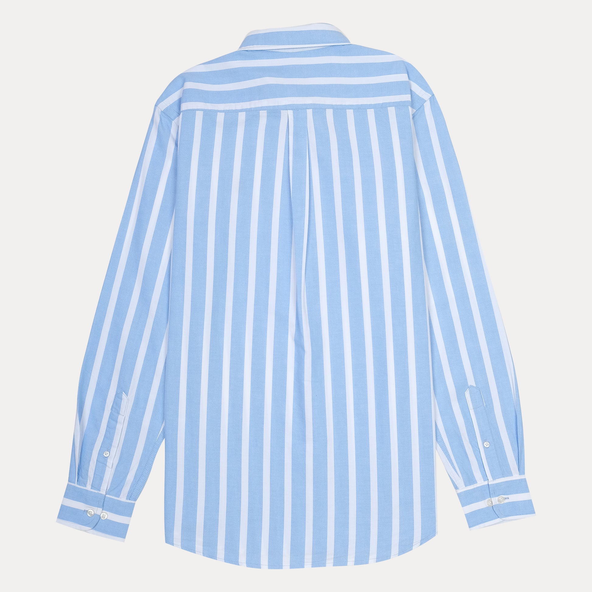 Polo Ralph Lauren Custom Fit Striped Elegance Shirt in Sky Blue