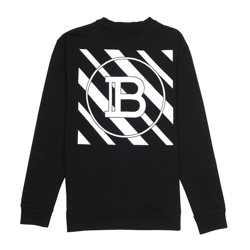 BALMAIN Elegant Emblematic Black Sweatshirt