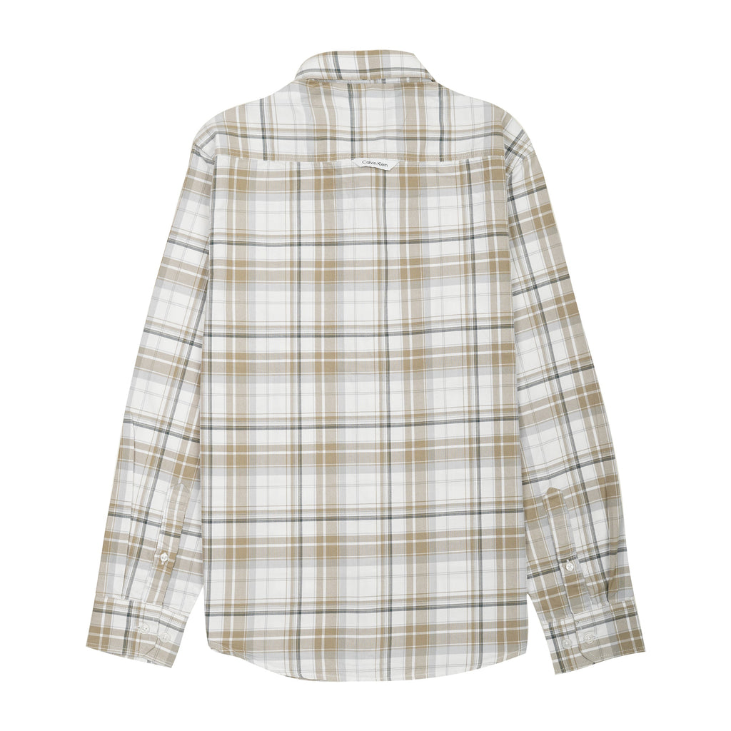 CALVIN KLEIN JEANS Prismatic Sand Tailored Fit Long Sleeve Check Shirt