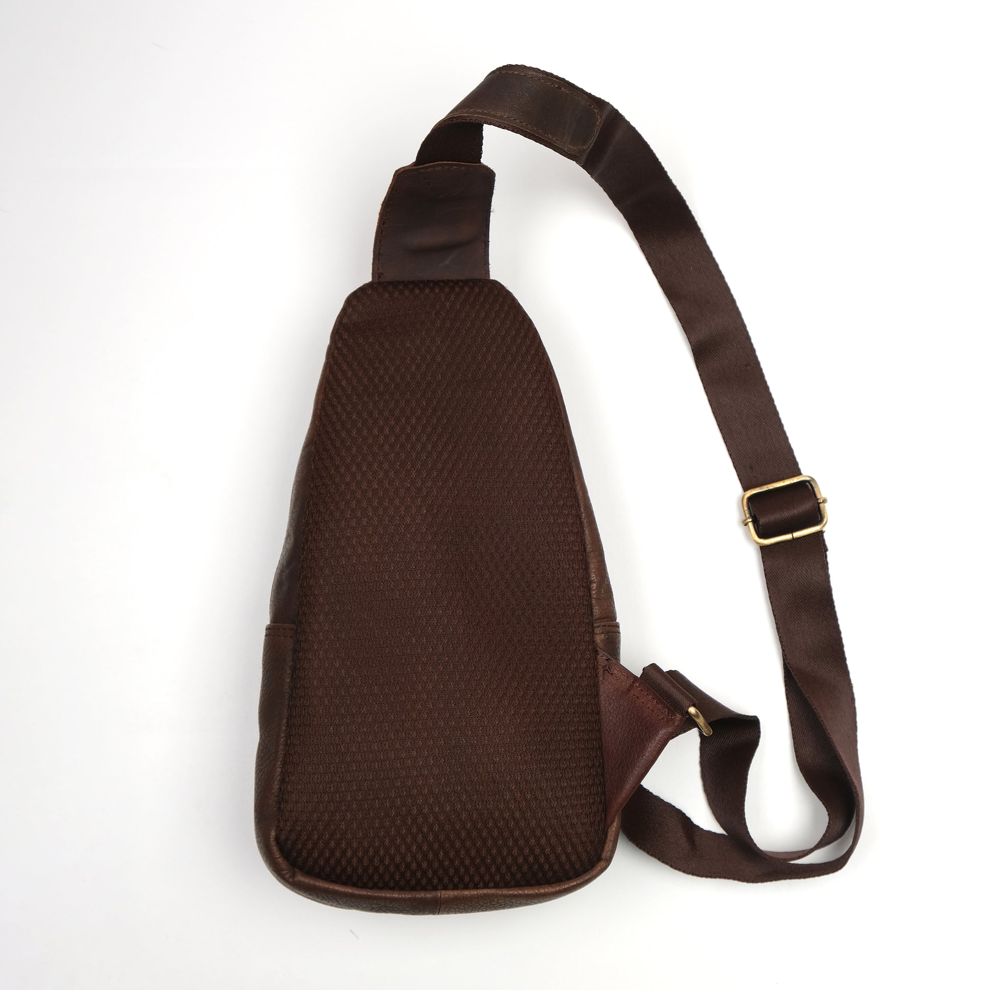 COACH Luxurious Chocolate Brown Leather Sling Bag