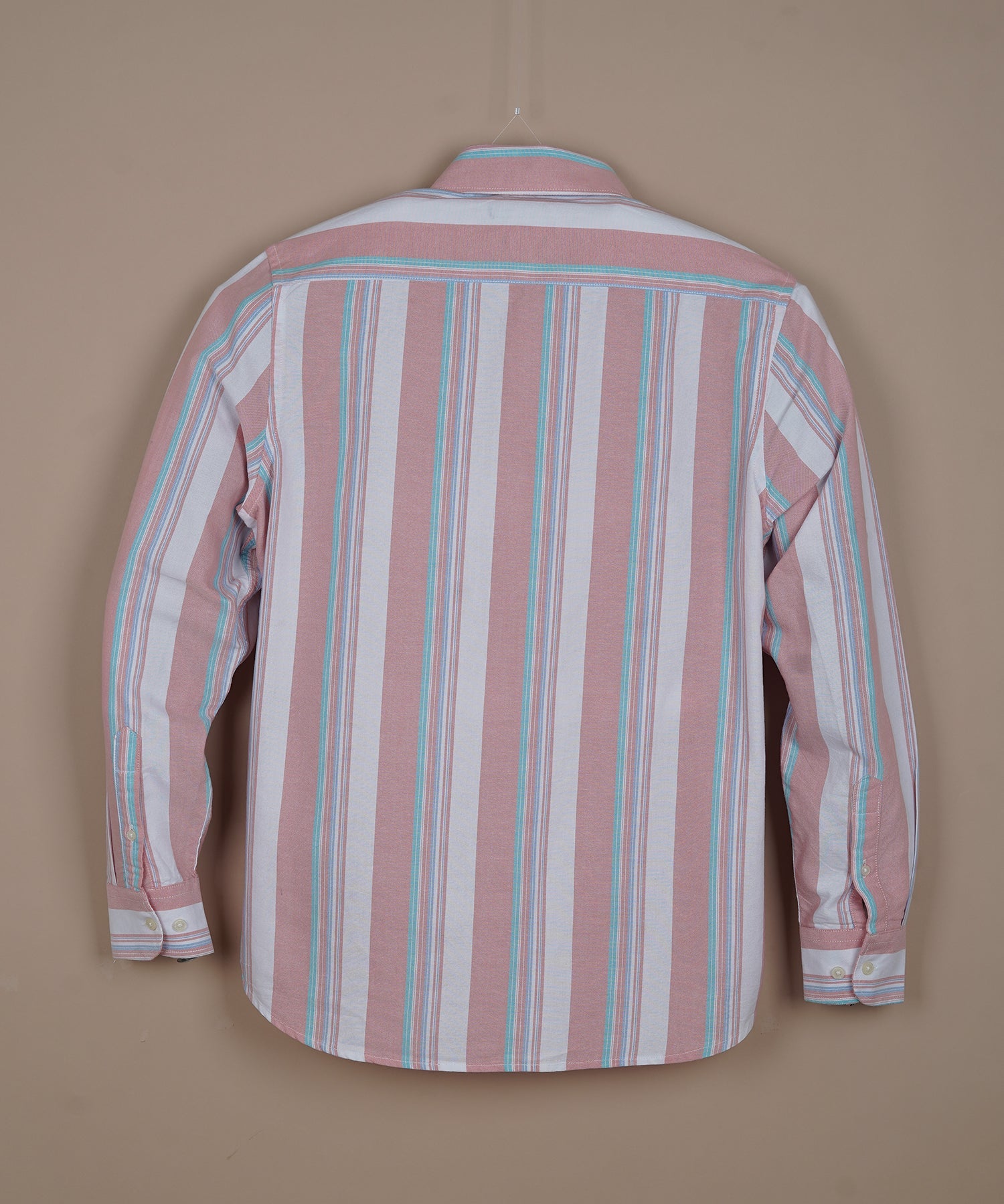 TOMMY HILFIGER Radiant Coral Tailored Fit Long Sleeve Button-Up Shirt