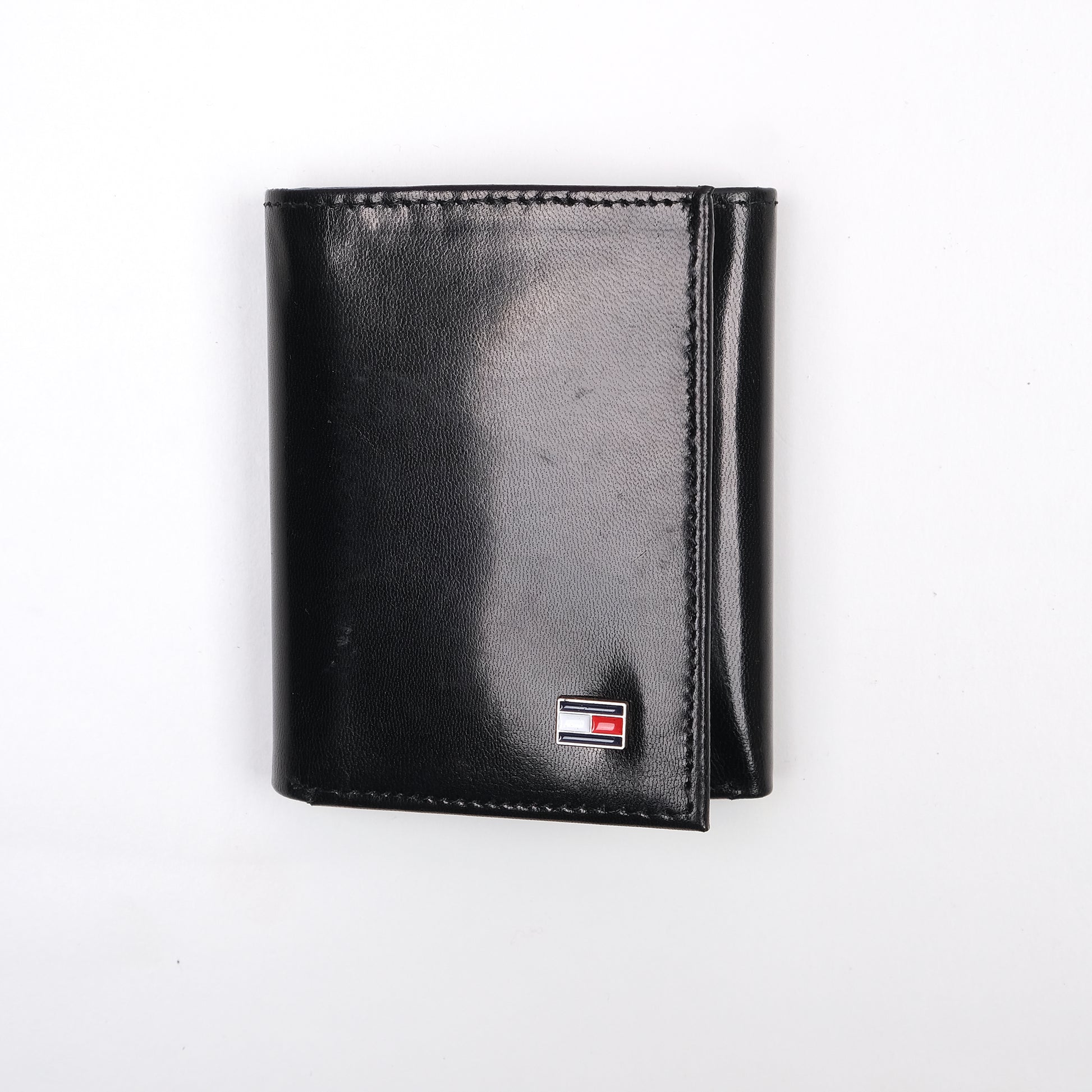 TOMMY HILFIGER Sleek Midnight Leather Wallet