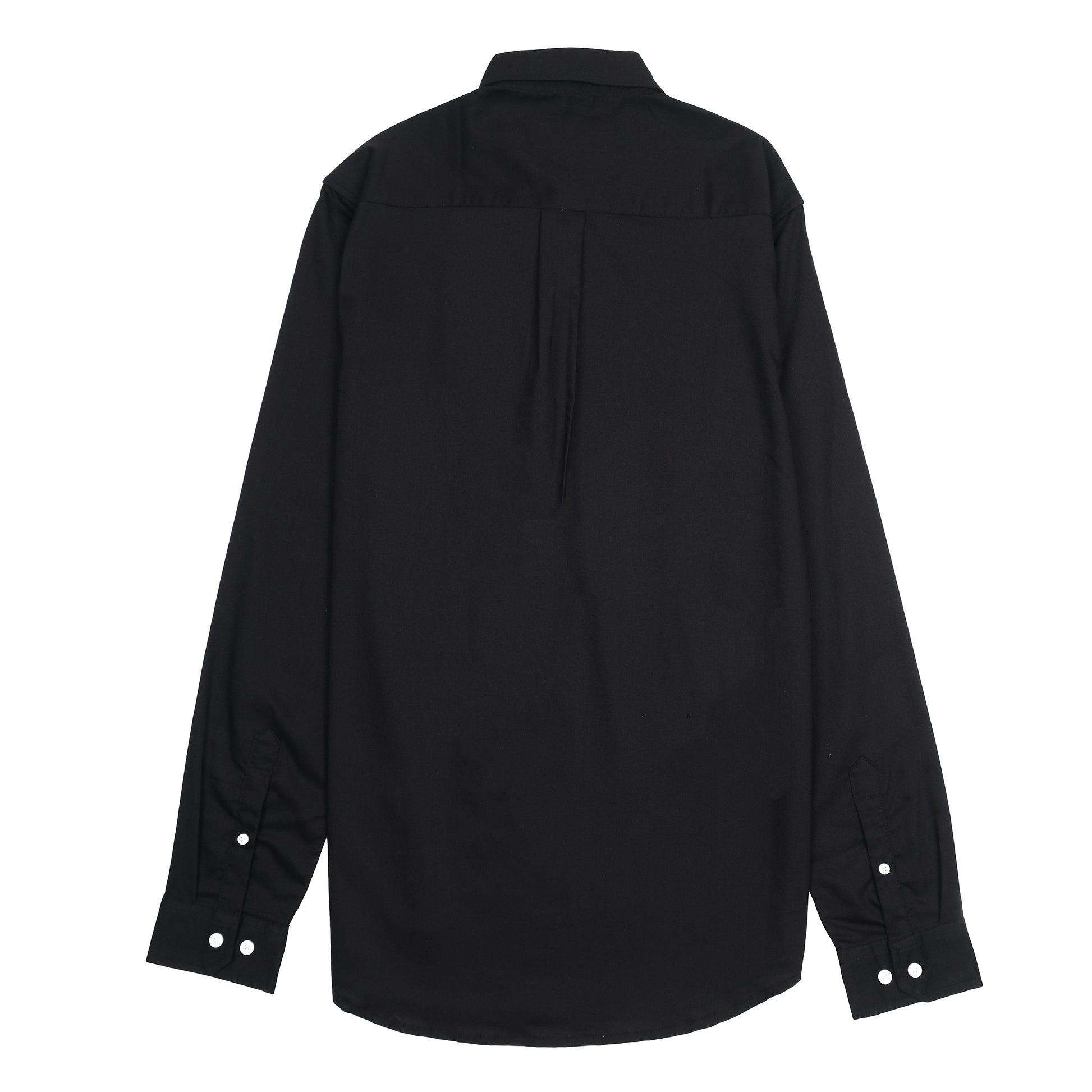 Lacoste Elegant Black Button-Up Shirt with Golden Emblem