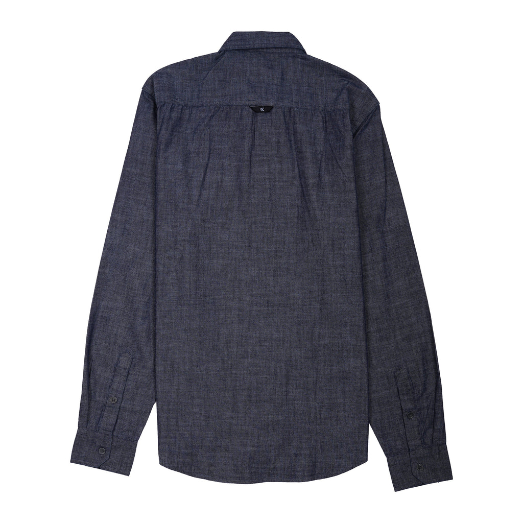 CALVIN KLEIN JEANS Prismatic Slate Tailored Fit Long Sleeve Chambray Shirt