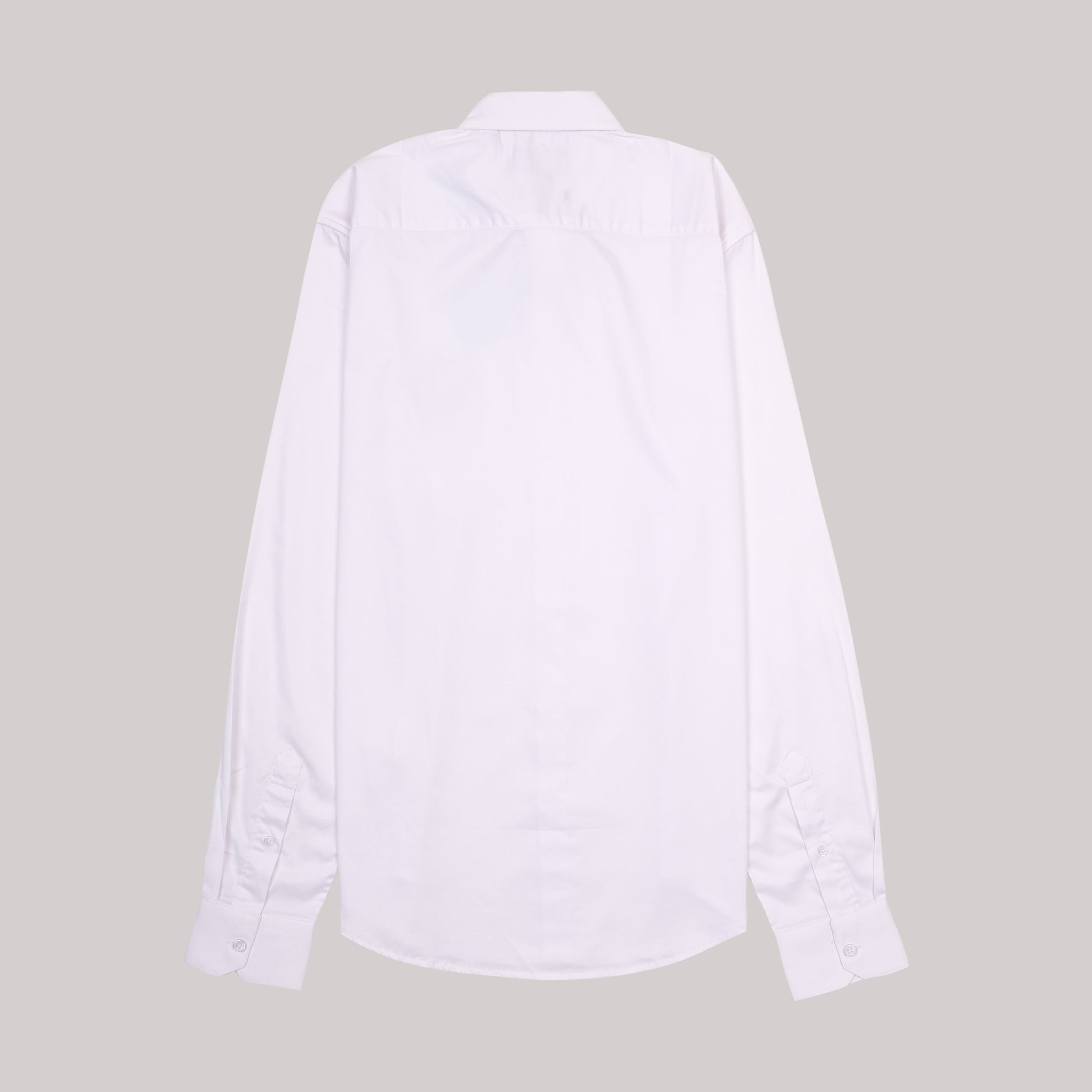 Emporio Armani Essential White Long Sleeve Shirt with Tiger Patch