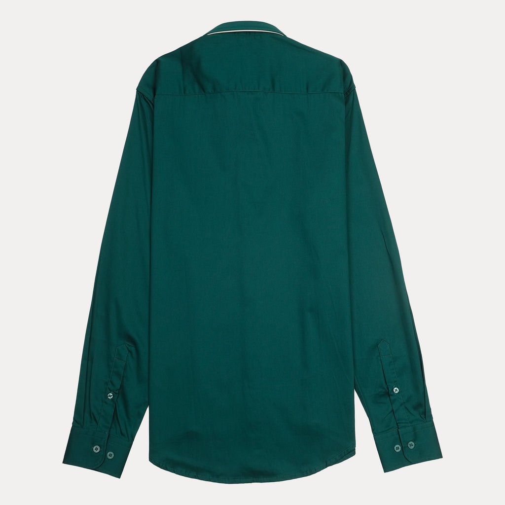 ARMANI EXCHANGE Opulent Cerulean Mist Classic Fit Long Sleeve Shirt