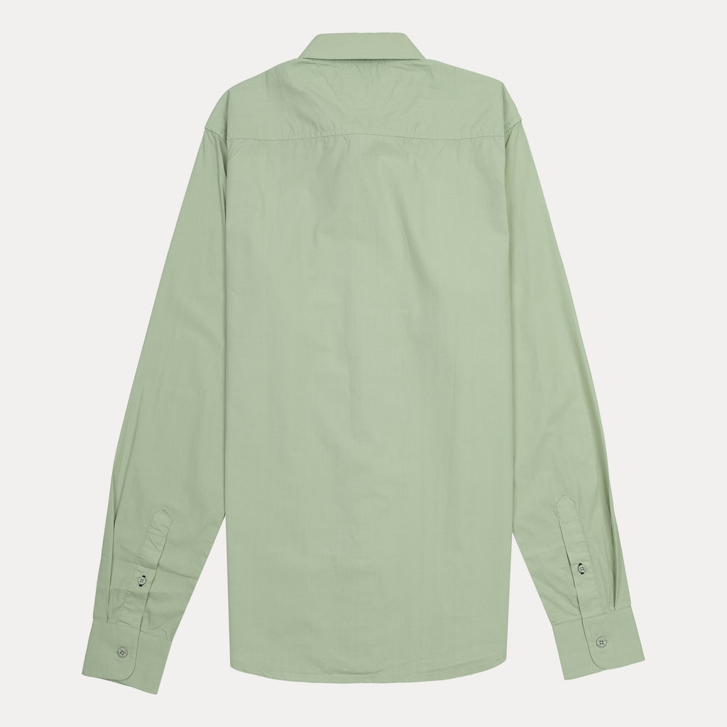 Tommy Hilfiger Classic Fit Long Sleeve Button-Up Shirt in Soft Green