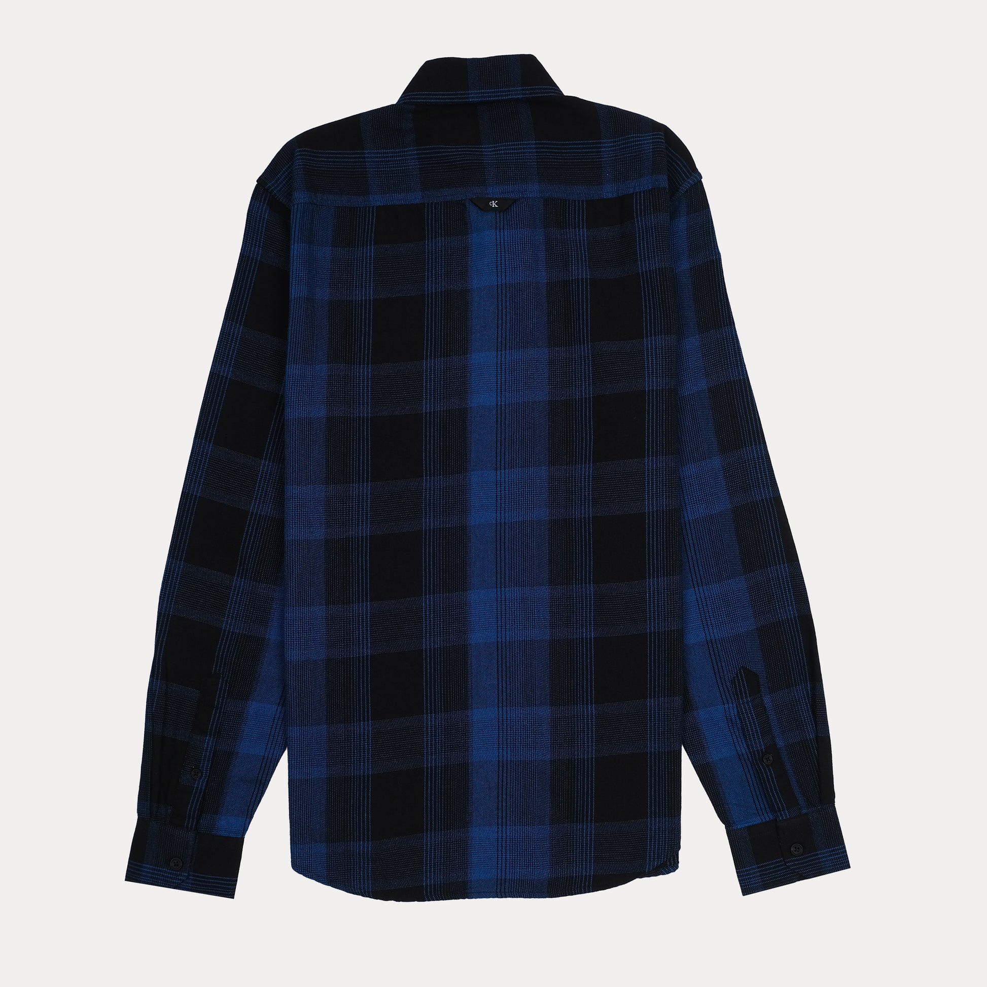 CALVIN KLEIN Oceanic Indigo Tailored Fit Long Sleeve Button-Up Shirt