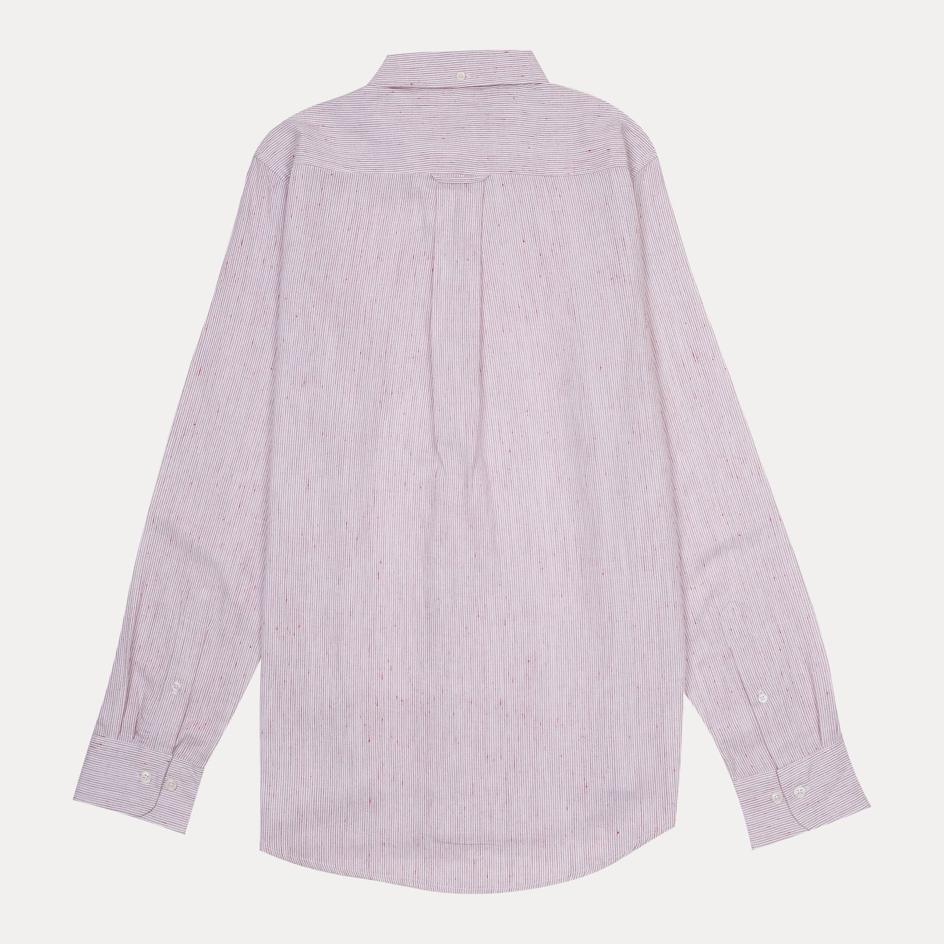 [M��lange Slub Linen] GANT Melange Stripe Shirt in Blushing Petal