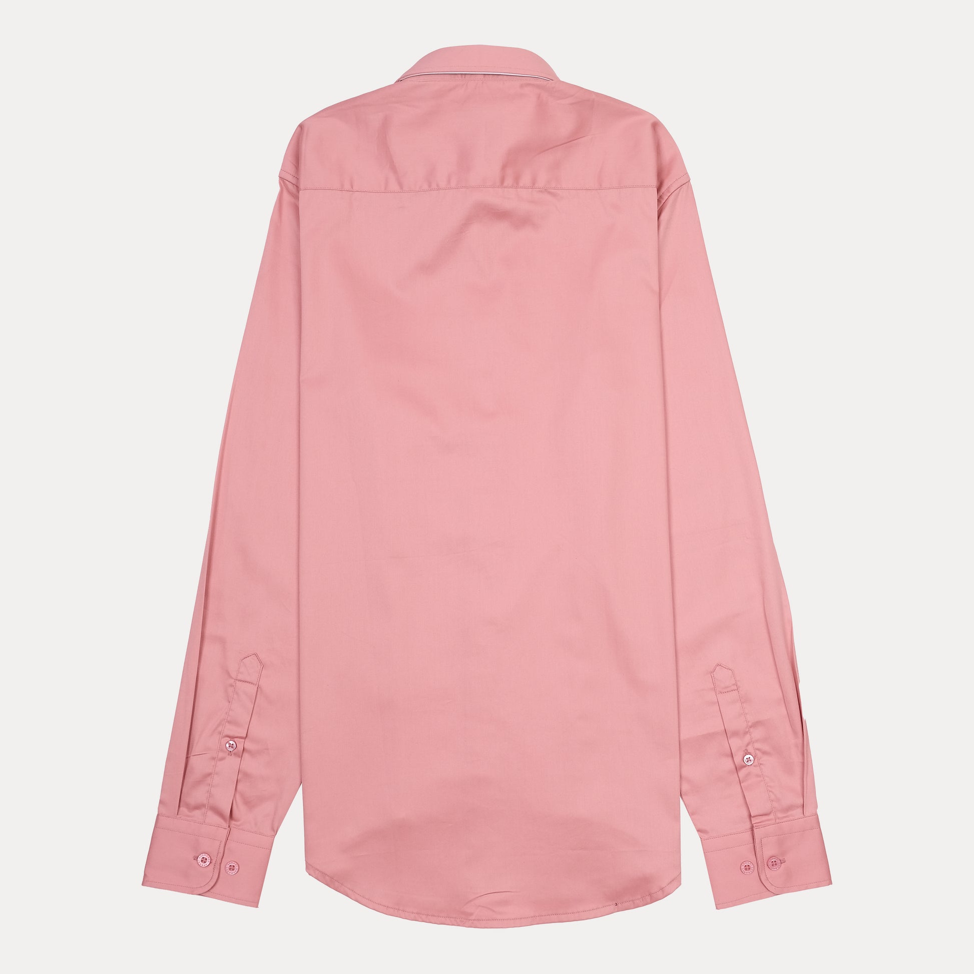 ARMANI EXCHANGE Men's Pink Long Sleeve Button-Up Shirt with Eagle Logo