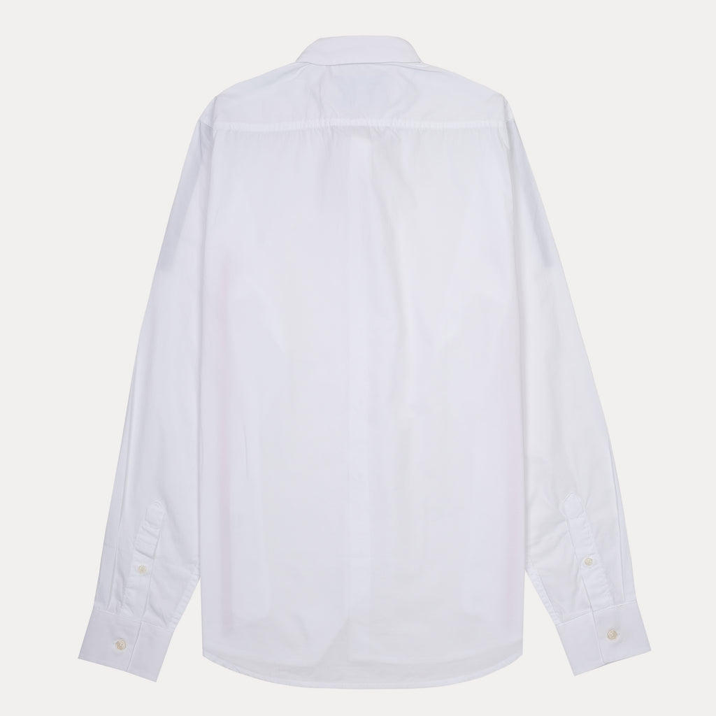 Lacoste Slim Fit Crisp White Sporty Shirt with Bold Accents