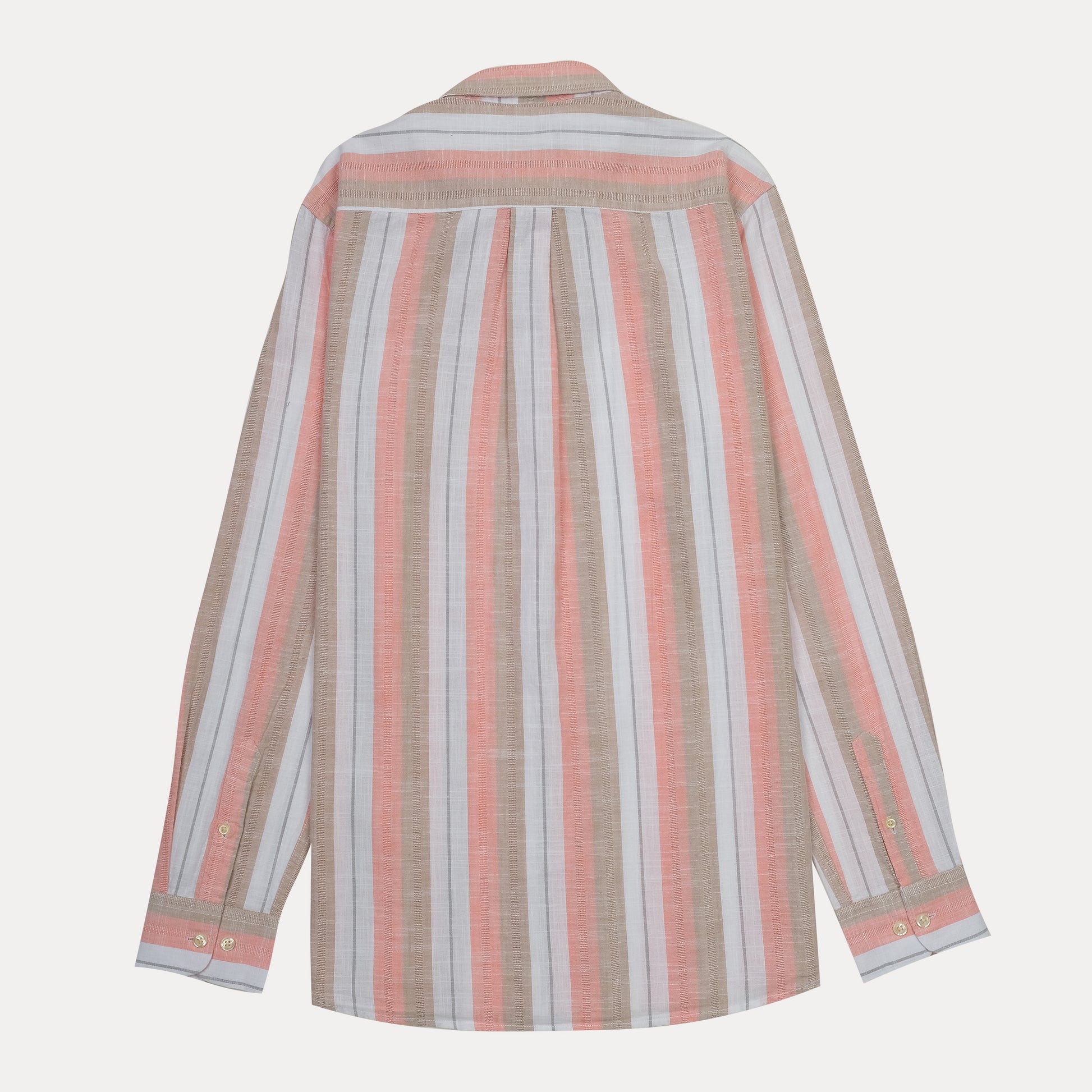 Polo Ralph Lauren Classic Fit Striped Linen Shirt in Coral Breeze