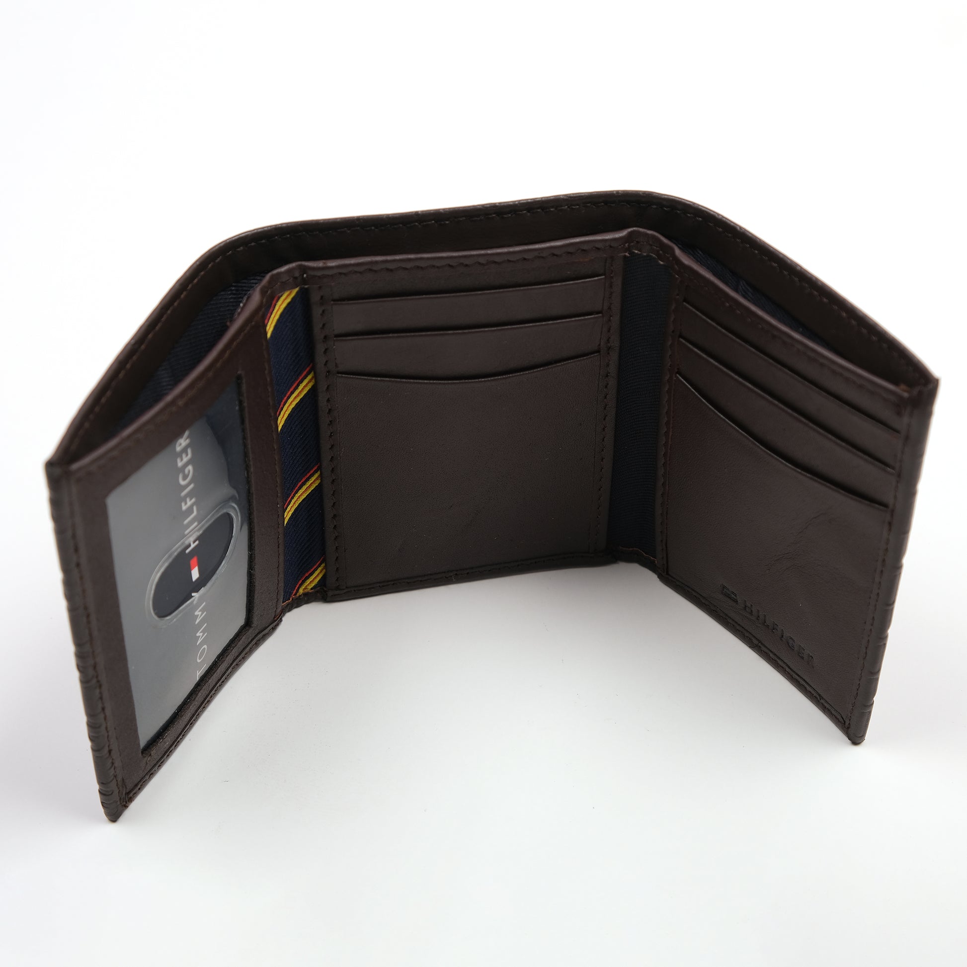 TOMMY HILFIGER Elegant Espresso Leather Wallet