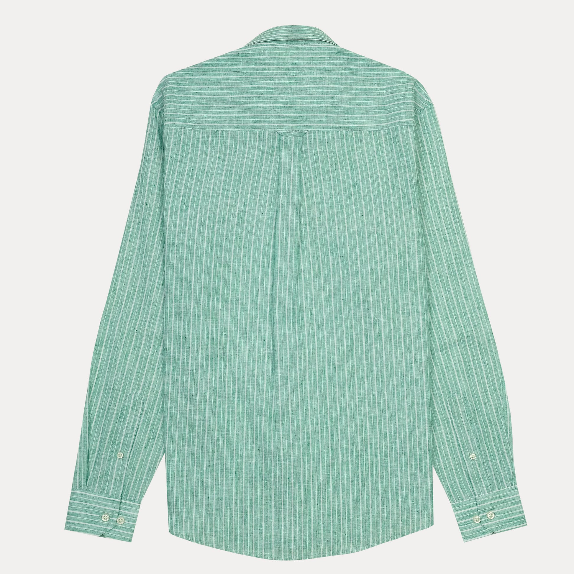 Lacoste Slim Fit Striped Delight Shirt in Serene Aqua