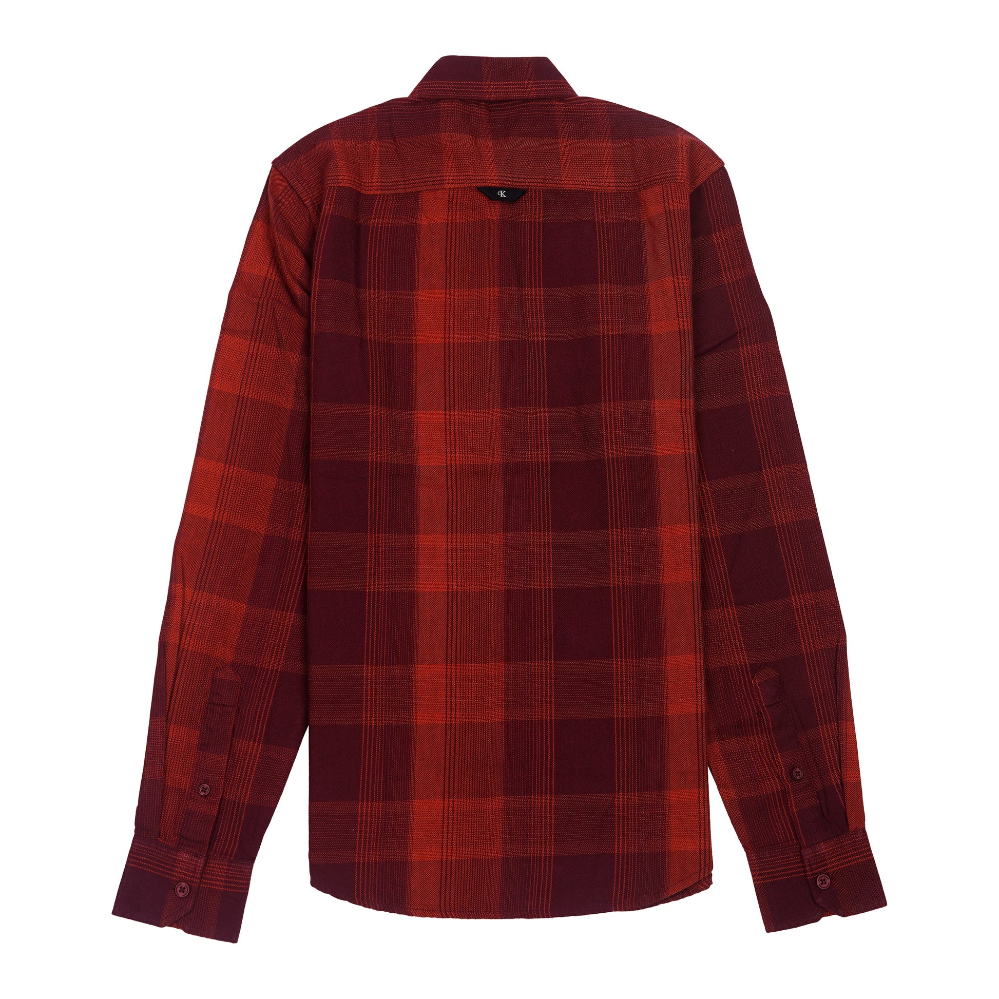 CALVIN KLEIN JEANS Prismatic Ember Tailored Fit Long Sleeve Flannel Shirt