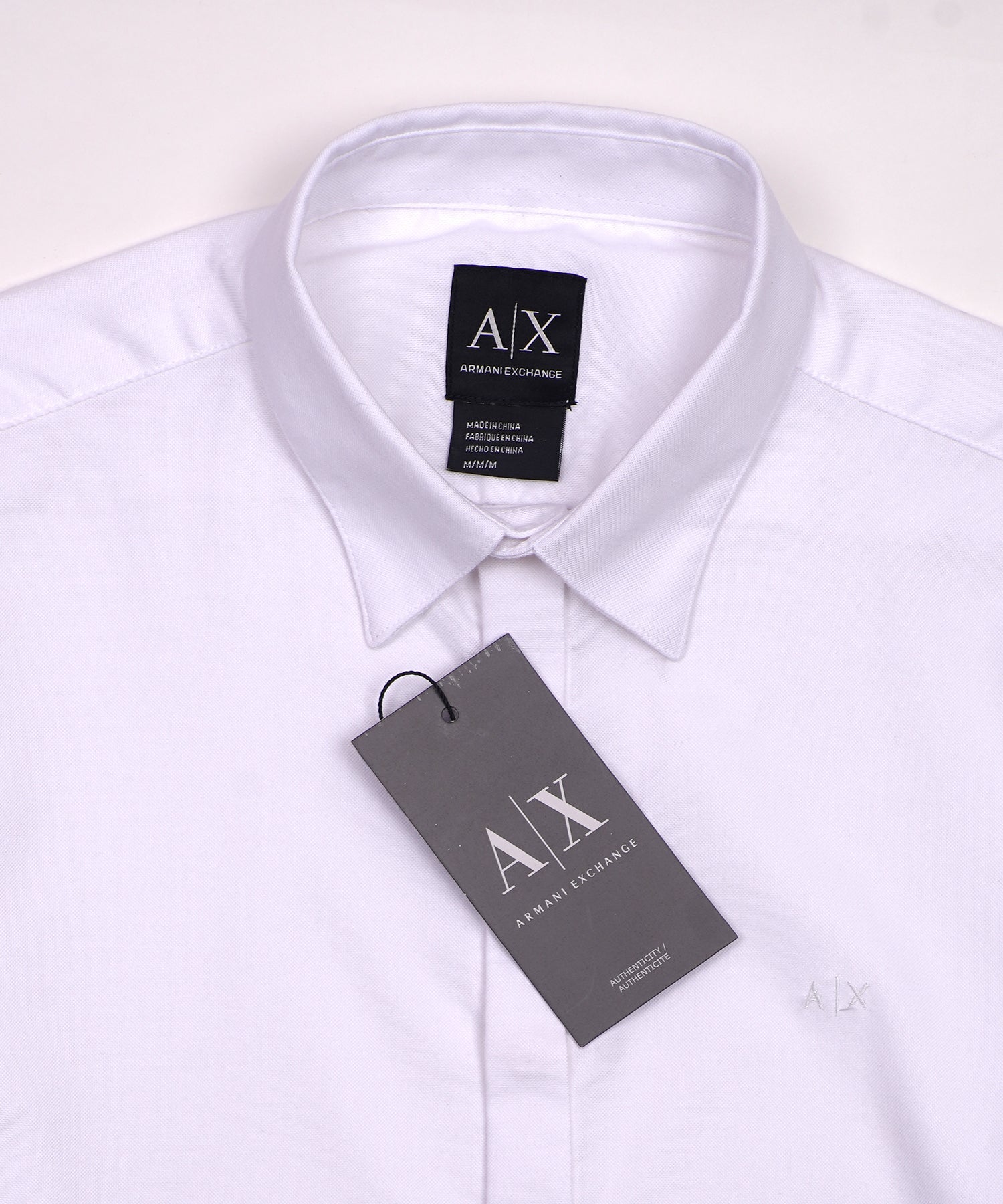 A|X Celestial Ivory Slim Fit Long Sleeve Button-Up Shirt