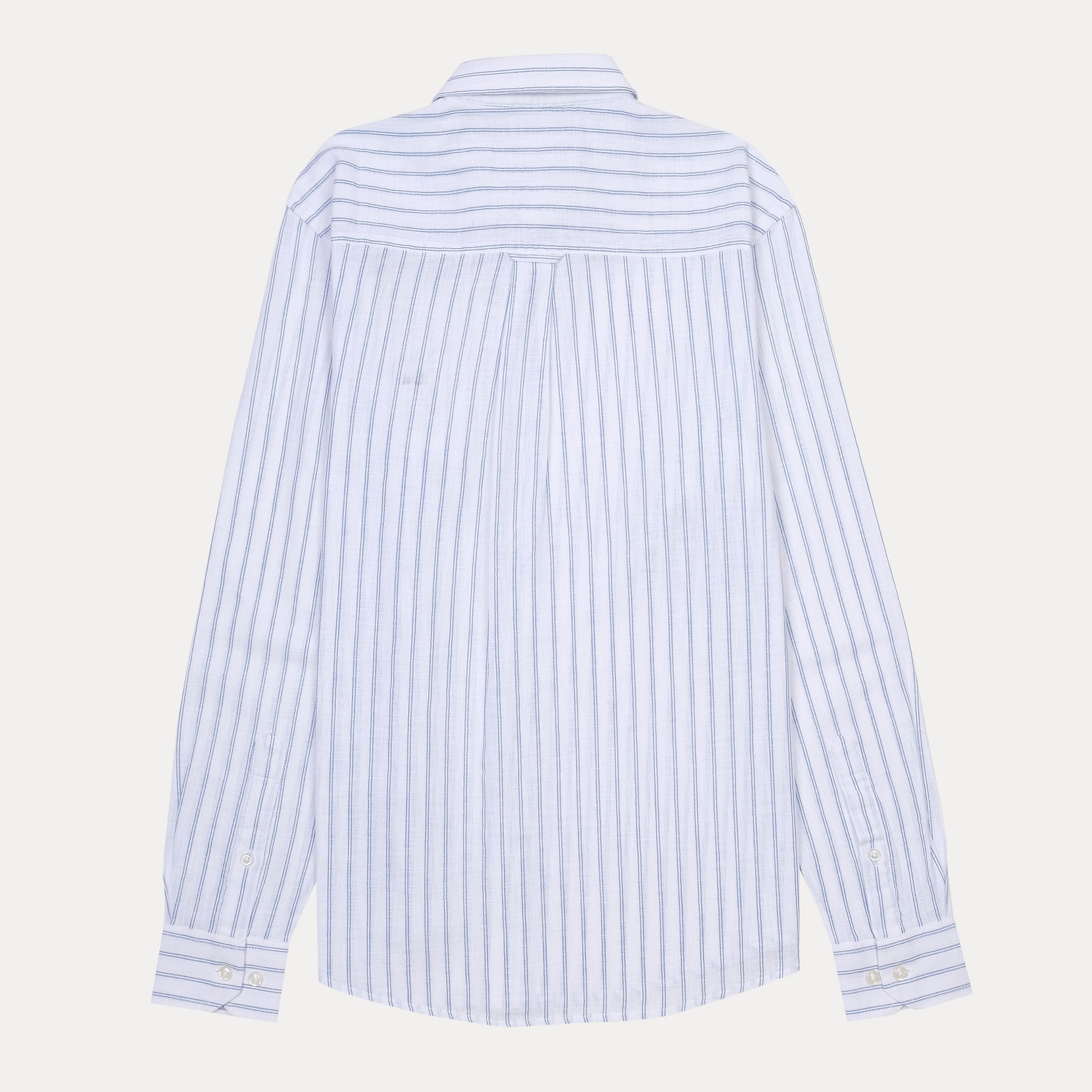 Lacoste Slim Fit Striped Elegance Shirt in Whispering Blue