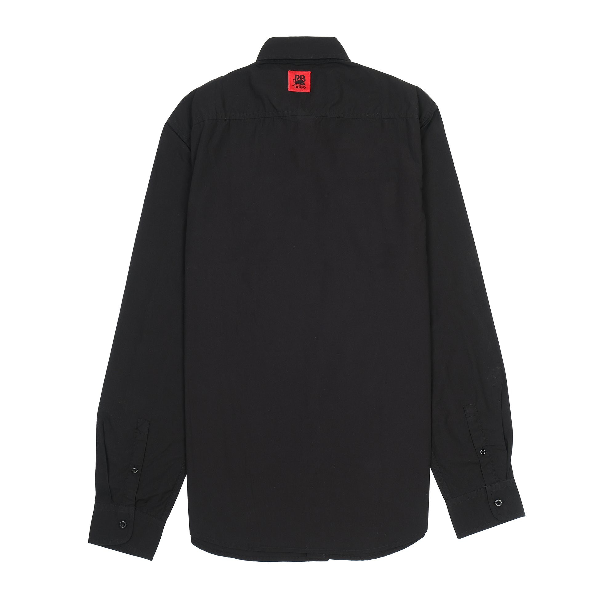 Hugo Boldly Striped Button-Up Shirt in Midnight Black