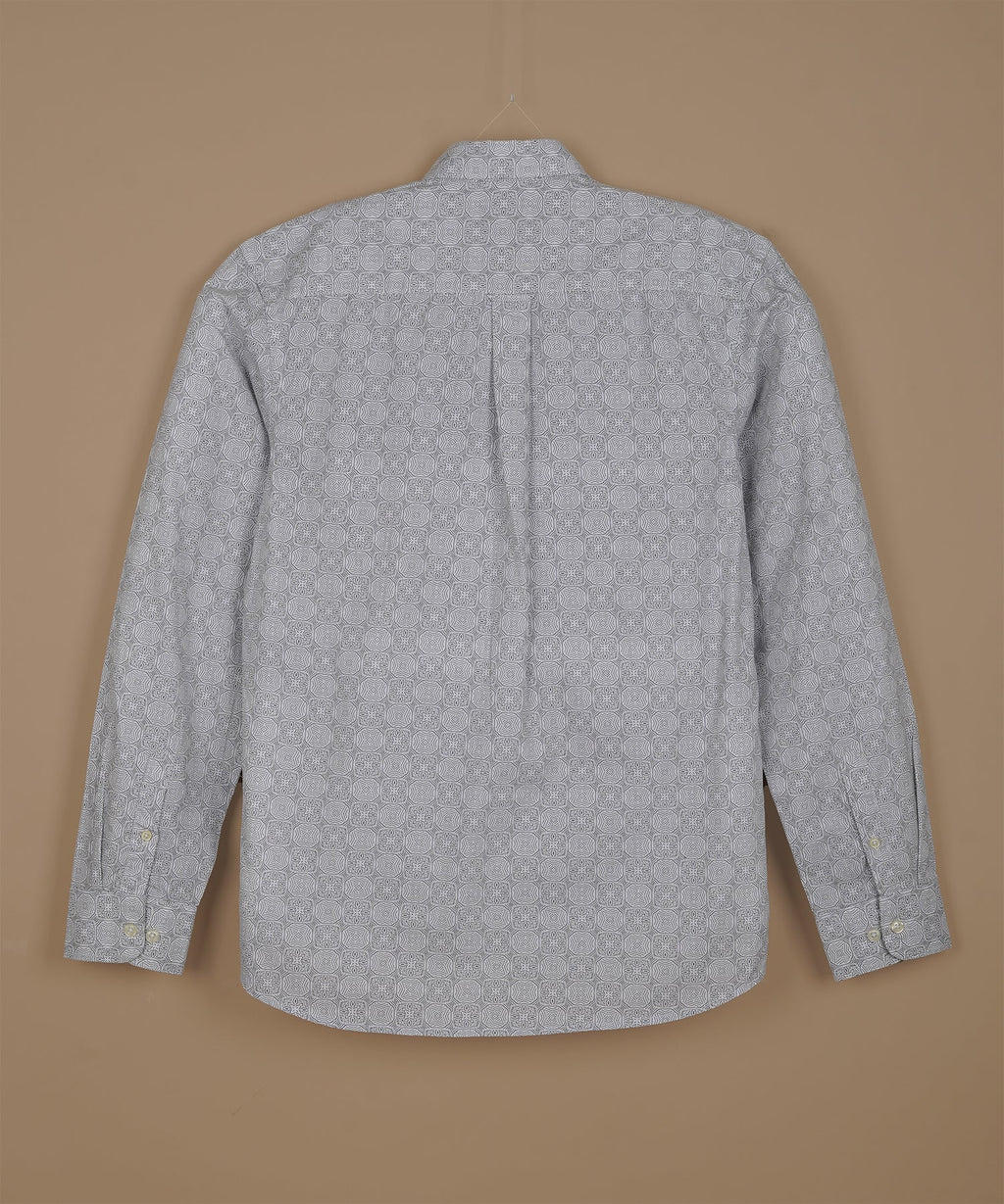 GANT Astral Silver Slim Fit Long Sleeve Shirt