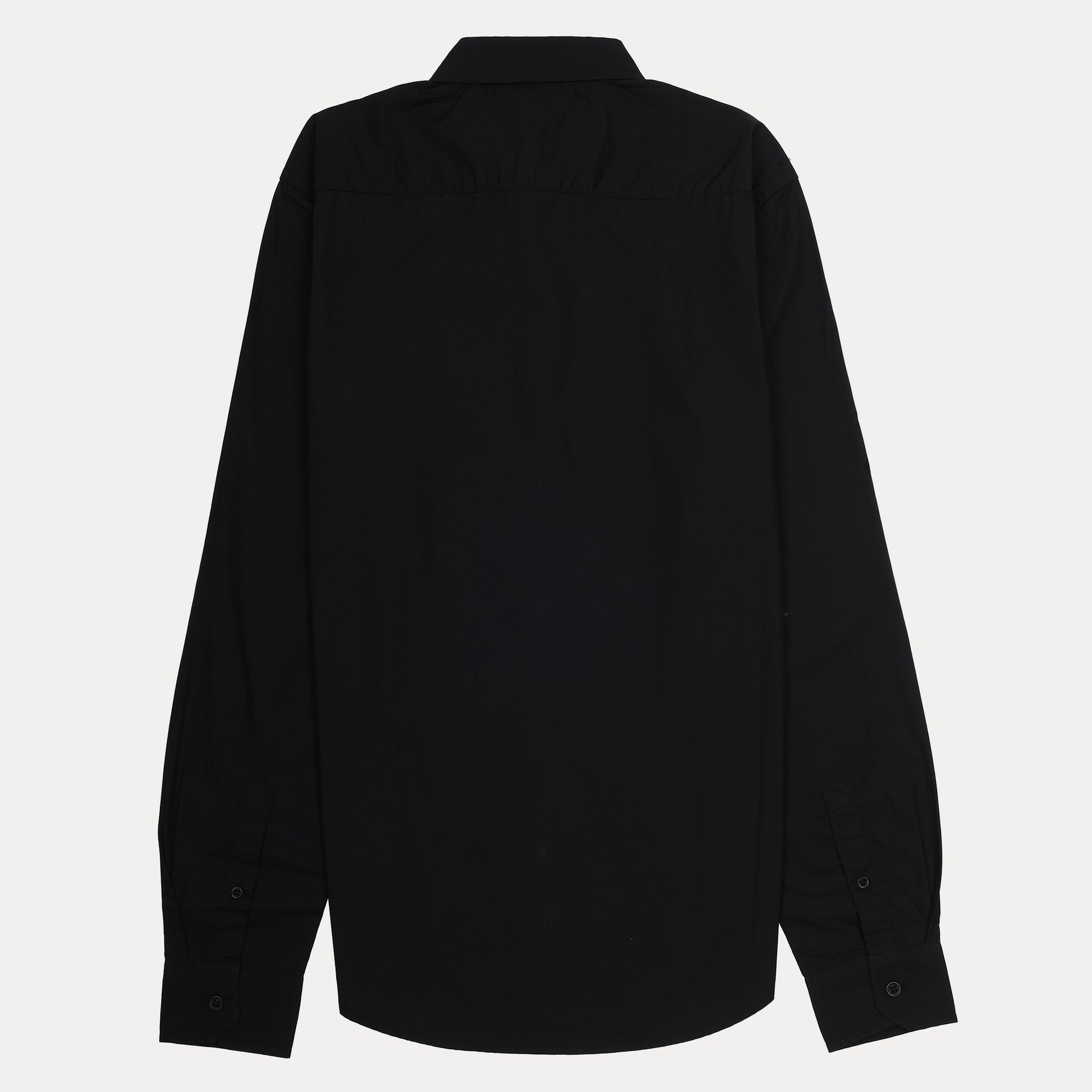 KARL LAGERFELD Chic Noir Graphic Button-Up Shirt
