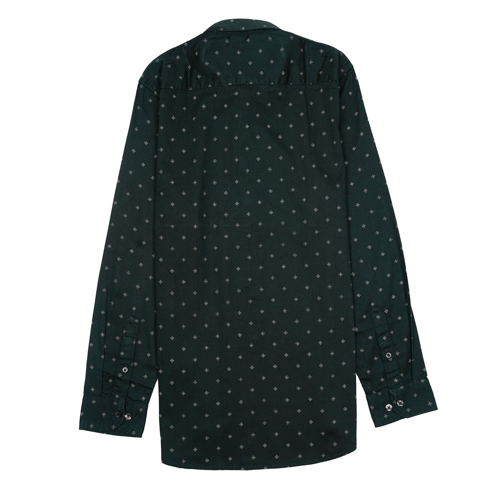 CALVIN KLEIN JEANS Opulent Emerald Slim Fit Long Sleeve Shirt