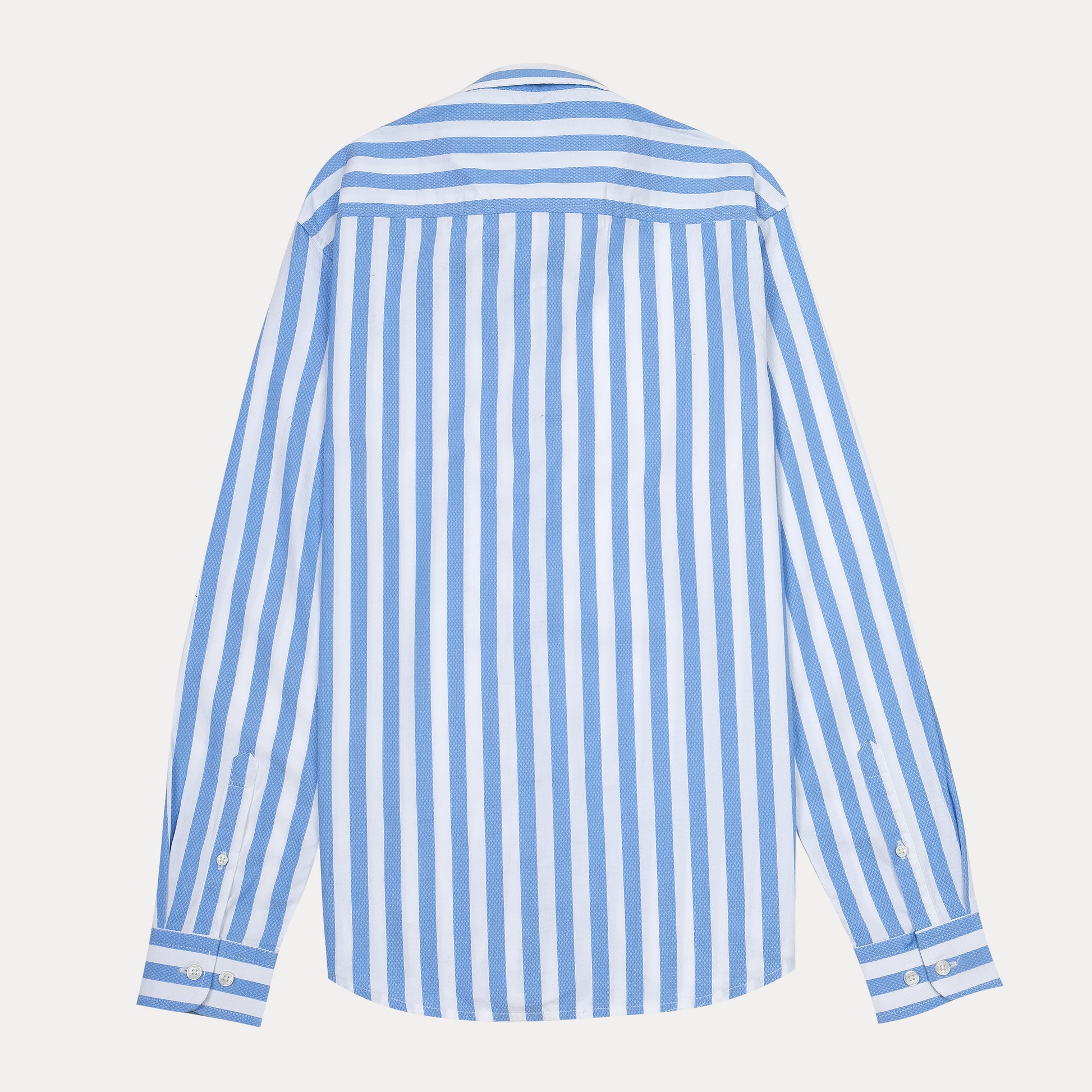 Tommy Hilfiger Organic Cotton Striped Shirt in Sky Blue Bliss