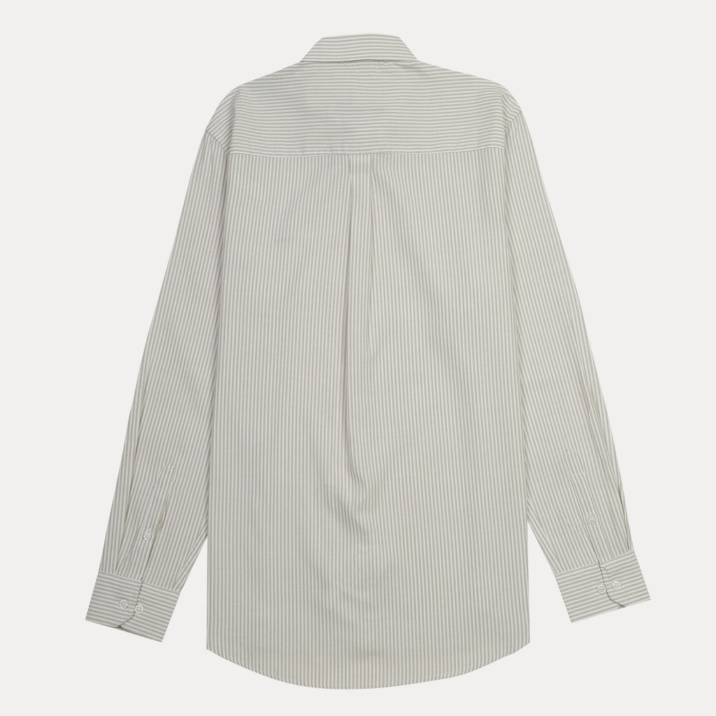 harmont&blaine Striped Elegance Shirt in Soft Sage