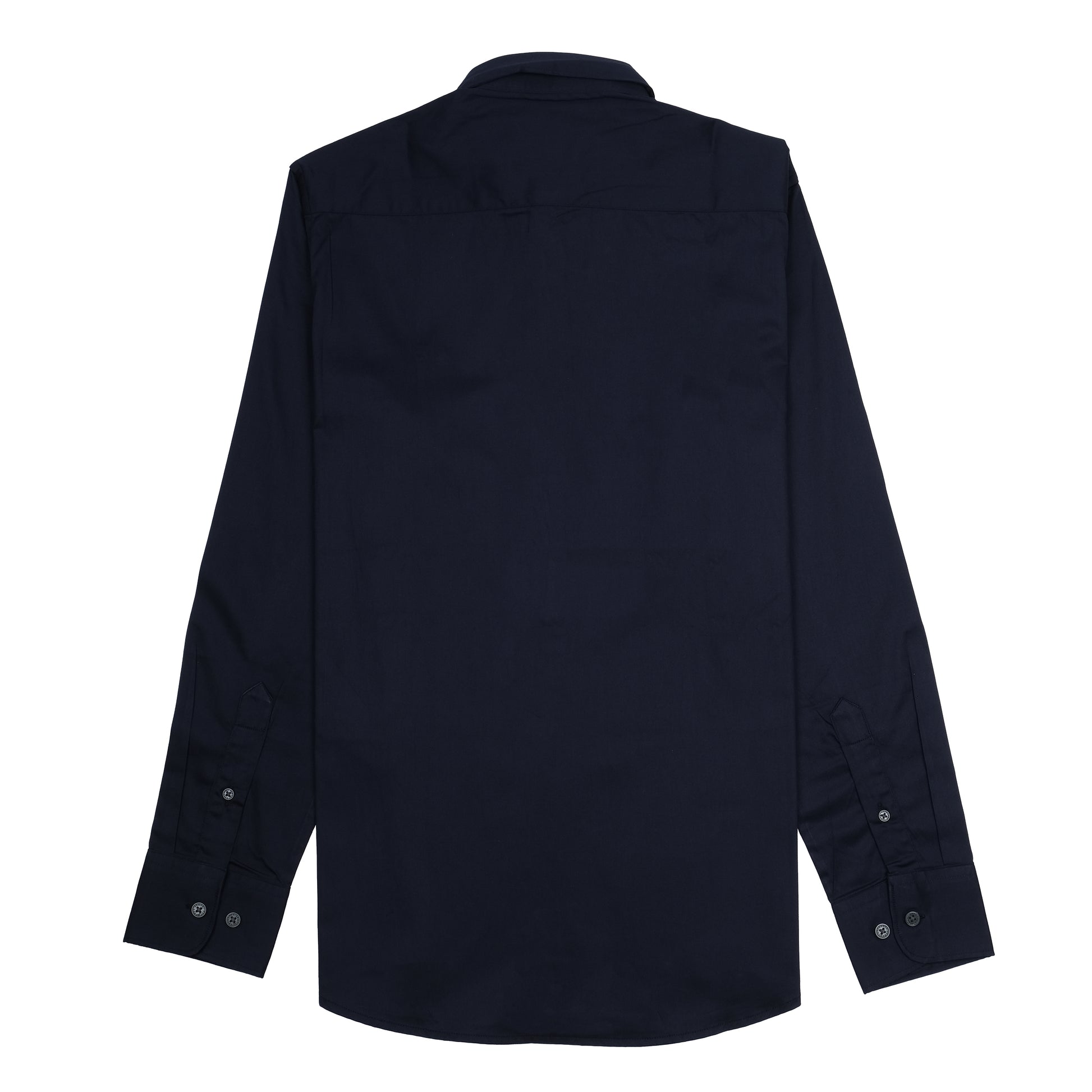 Armani Exchange Elegant Midnight Blue Button-Up Shirt