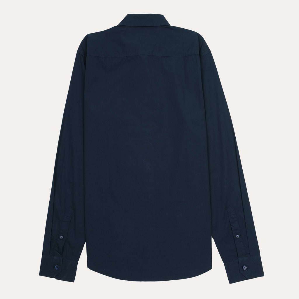 KENZO Elegant Midnight Blue Button-Up Shirt
