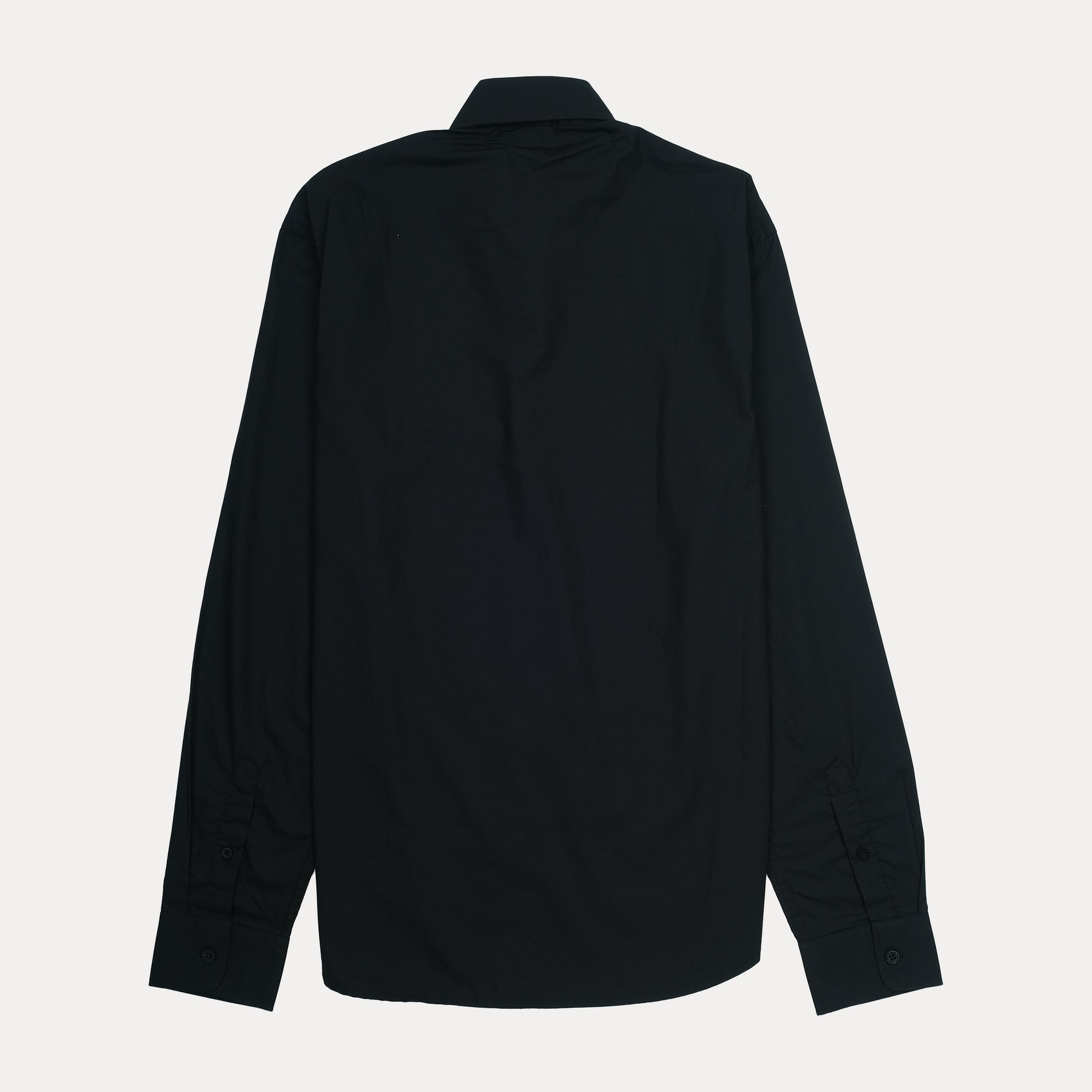 Hackett Aston Martin Racing Long Sleeve Shirt in Midnight Charcoal with Vibrant Ember Accents