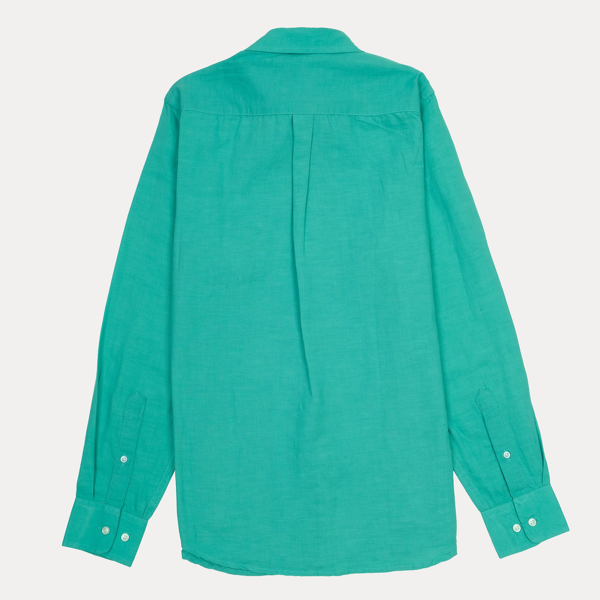 Ralph Lauren SLIM FIT Button-Down Linen Shirt in Tropical Green