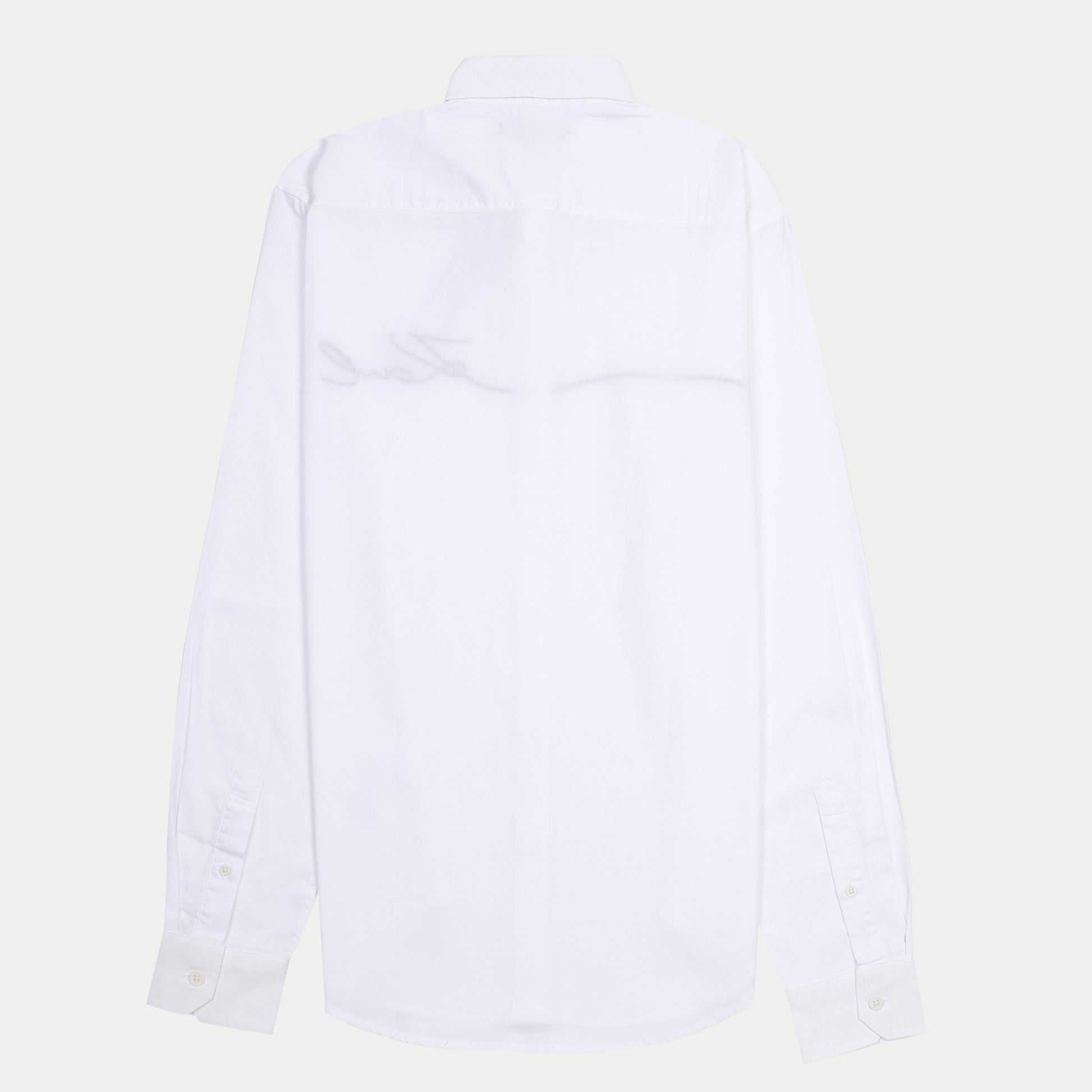 KARL LAGERFELD Elegant Whisper White Embroidered Shirt
