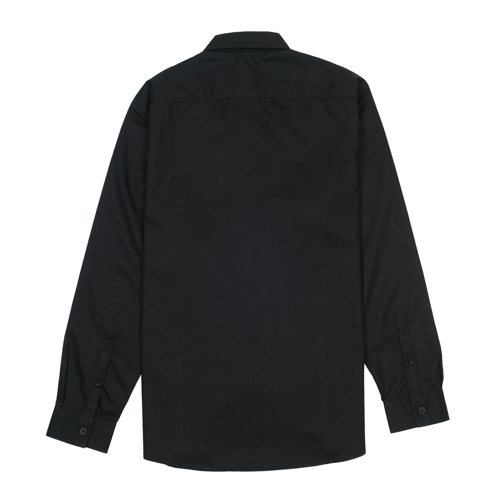 Versace Jeans Couture Elegant Midnight Black Button-Up Shirt
