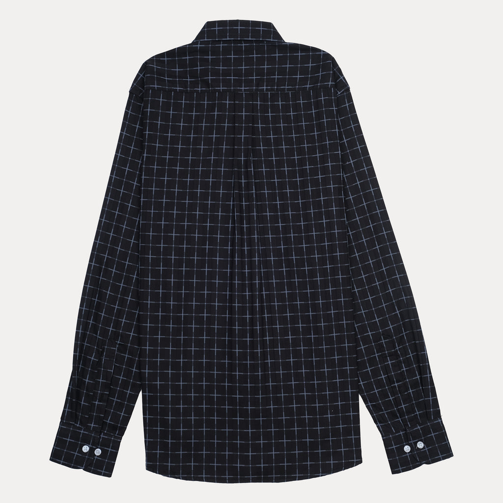 GANT Tech Prep Black Check Button-Up Shirt