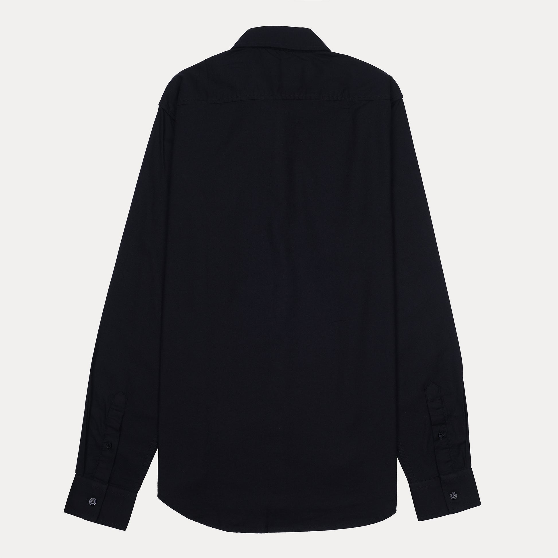 Lacoste Elegant Midnight Black Button-Up Shirt