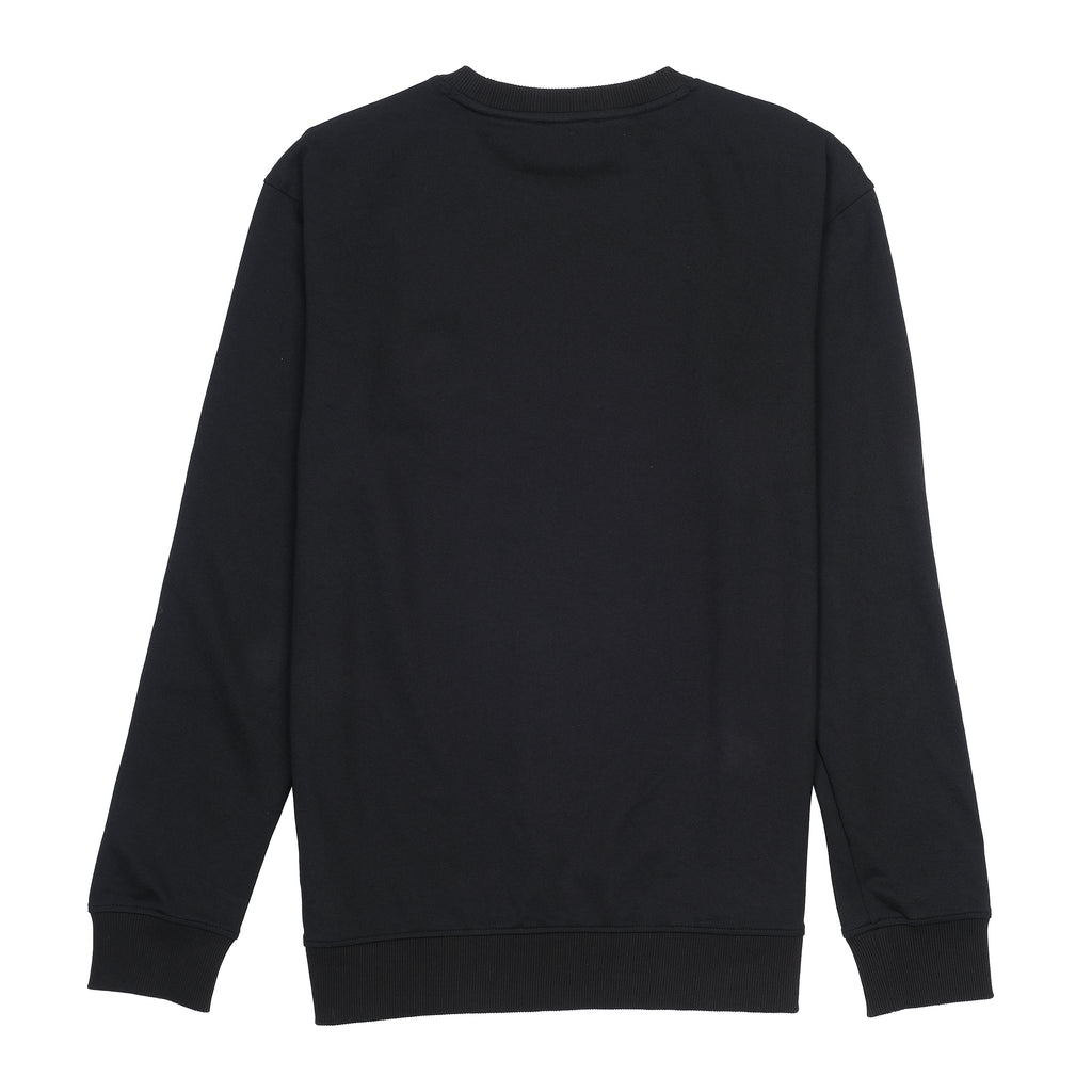 Balmain Luxe Black Emblem Crewneck Sweatshirt