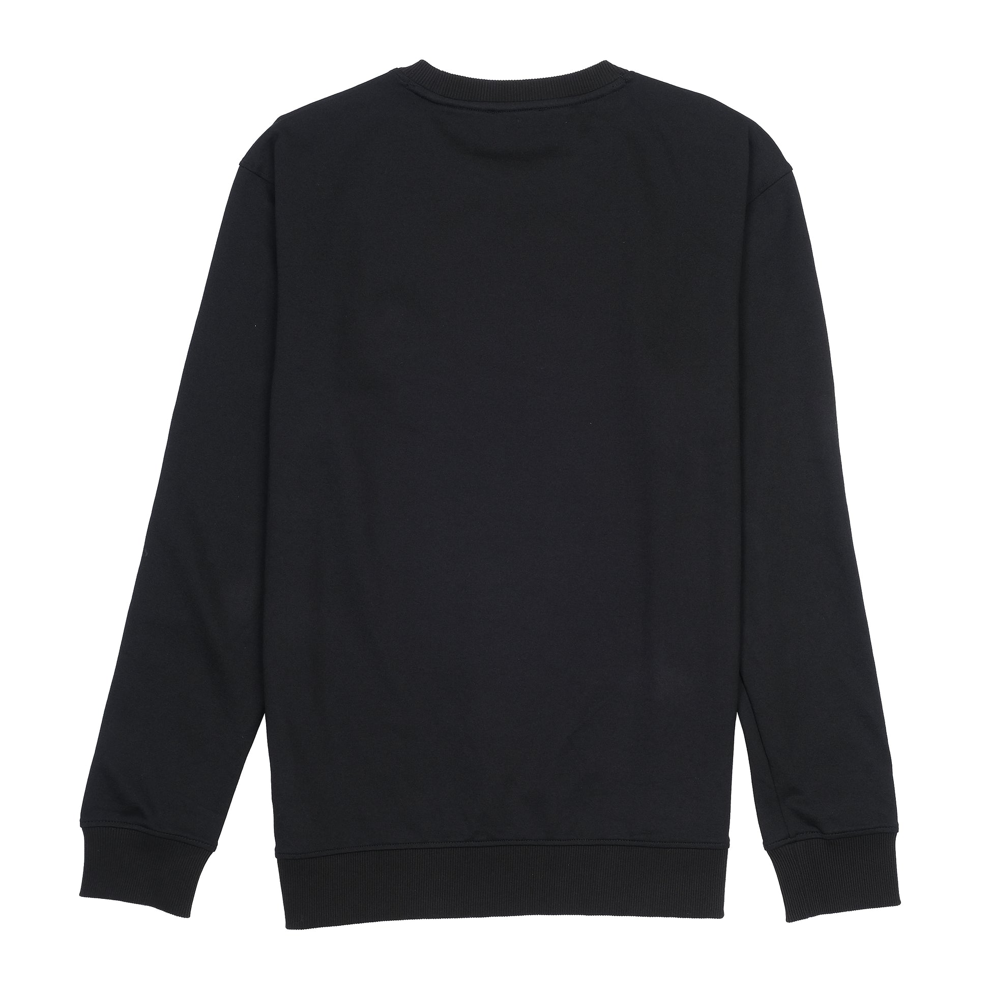 Balmain Luxe Black Emblem Crewneck Sweatshirt