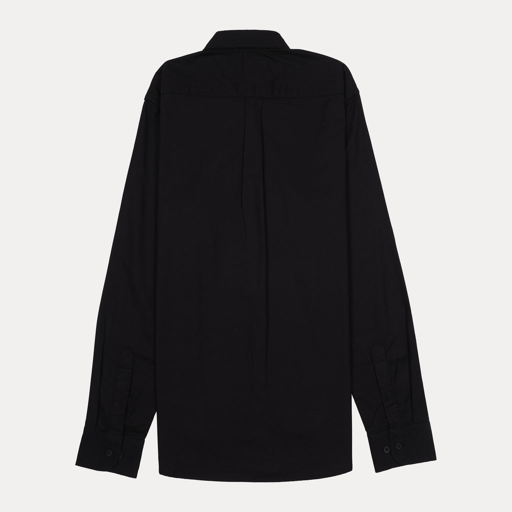 Lacoste Elegant Midnight Black Button-Up Shirt